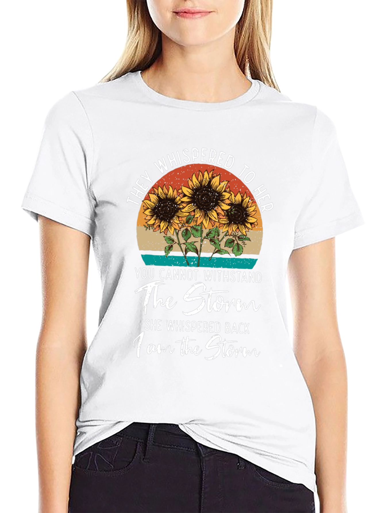 I Am The Storm Sunflower Graphic Tee