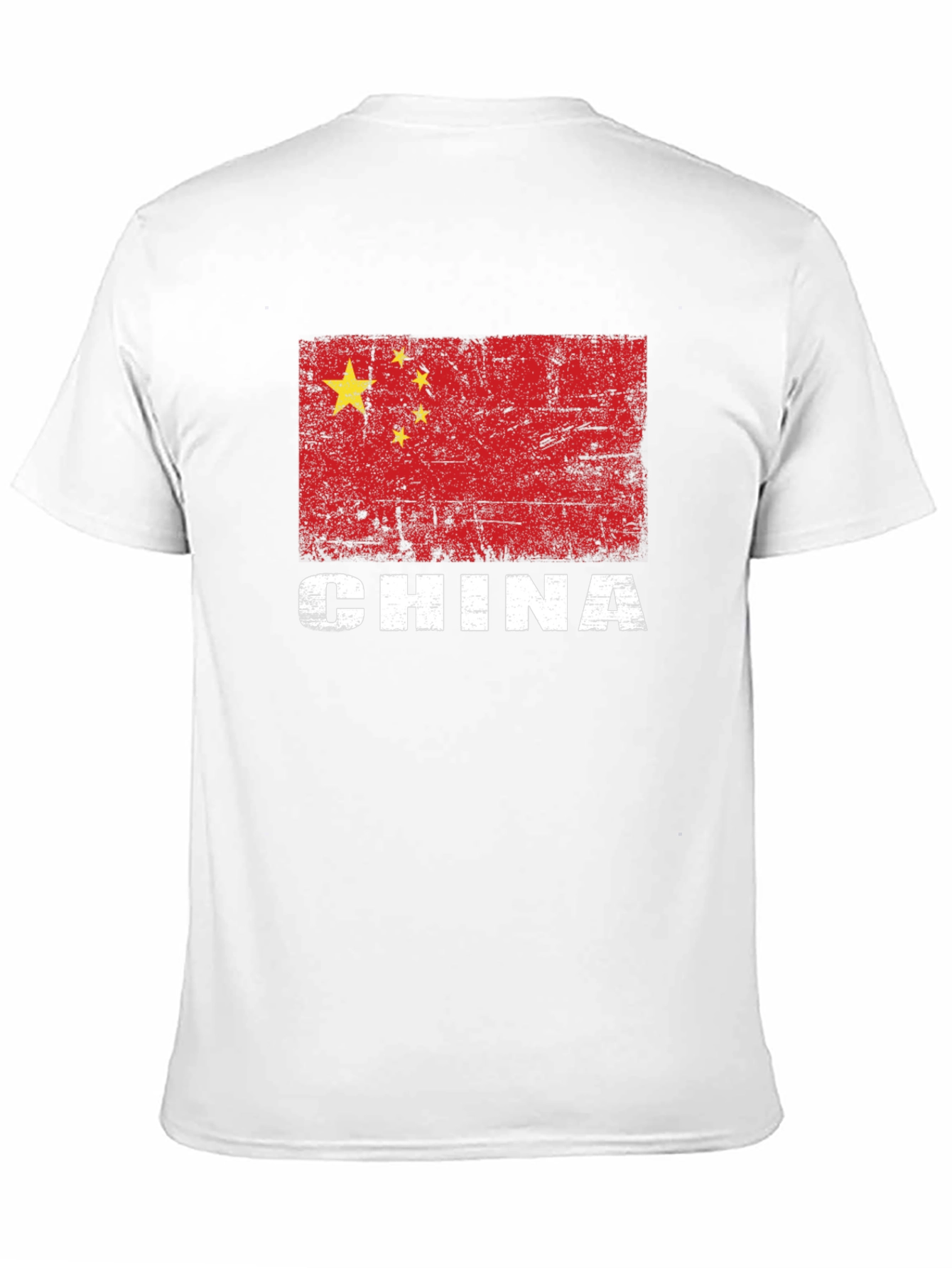 China Flag T-Shirt - Distressed Graphic Tee