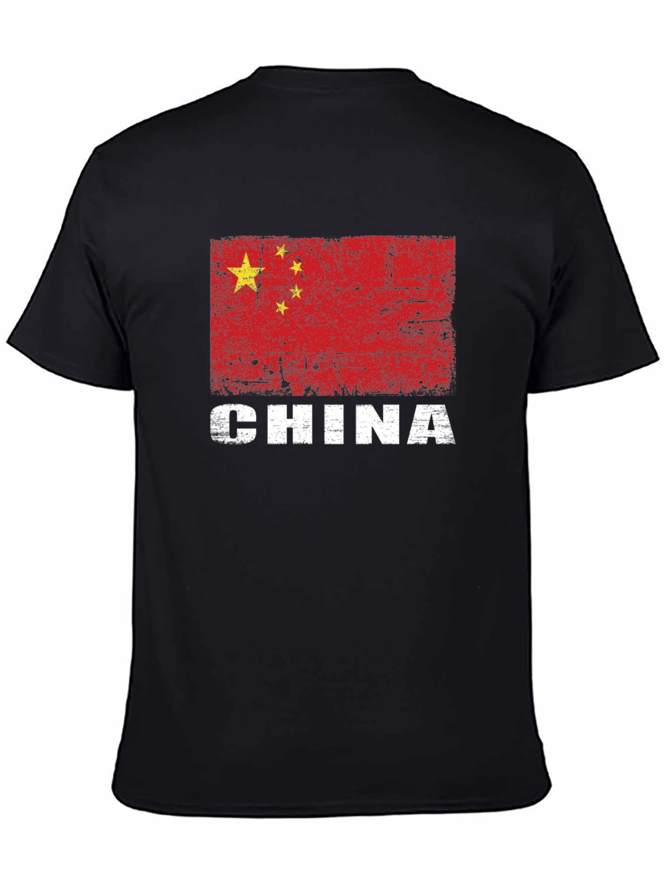 China Flag T-Shirt - Distressed Graphic Tee