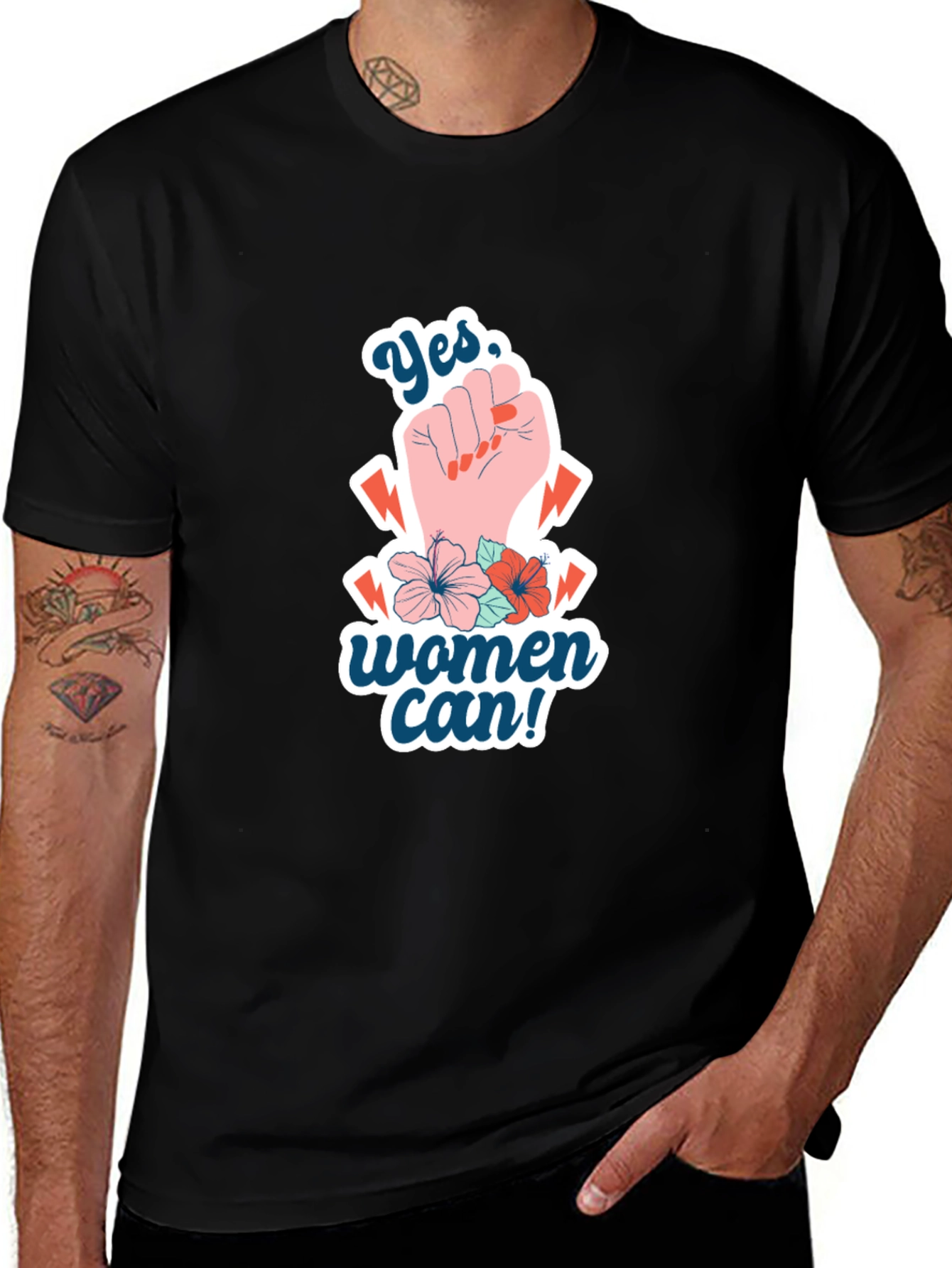 Empowered Womens T-Shirt - Yes Women Can!
