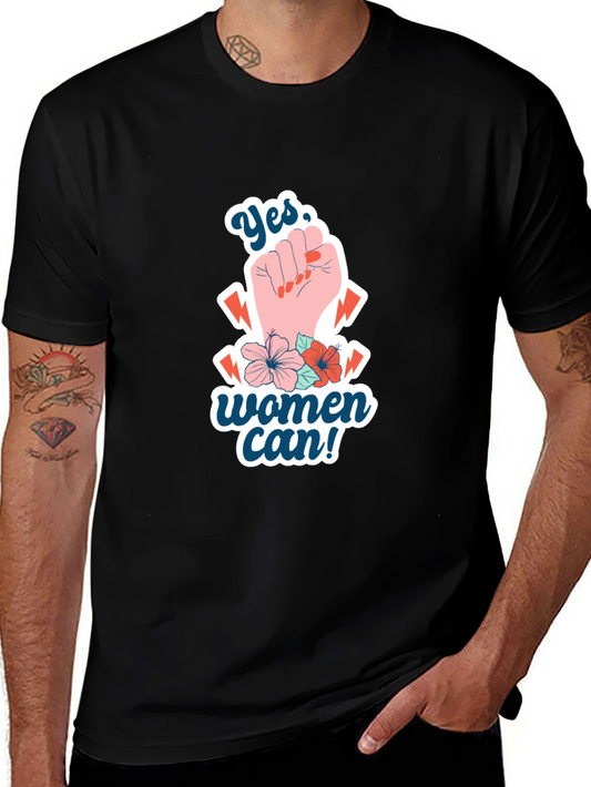 Empowered Womens T-Shirt - Yes Women Can!