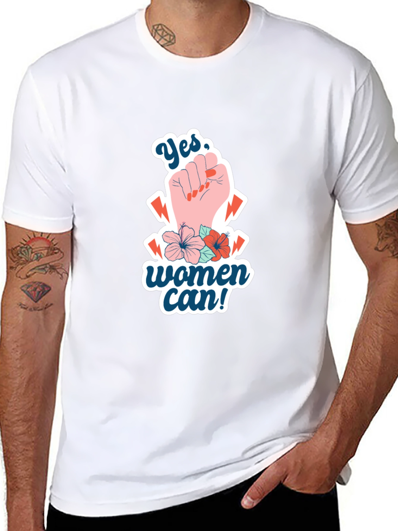 Empowered Womens T-Shirt - Yes Women Can!
