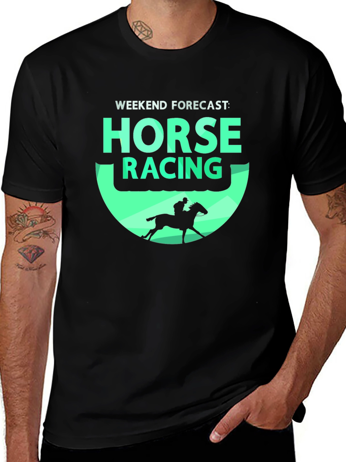 Horse Racing Weekend Forecast Graphic Tee