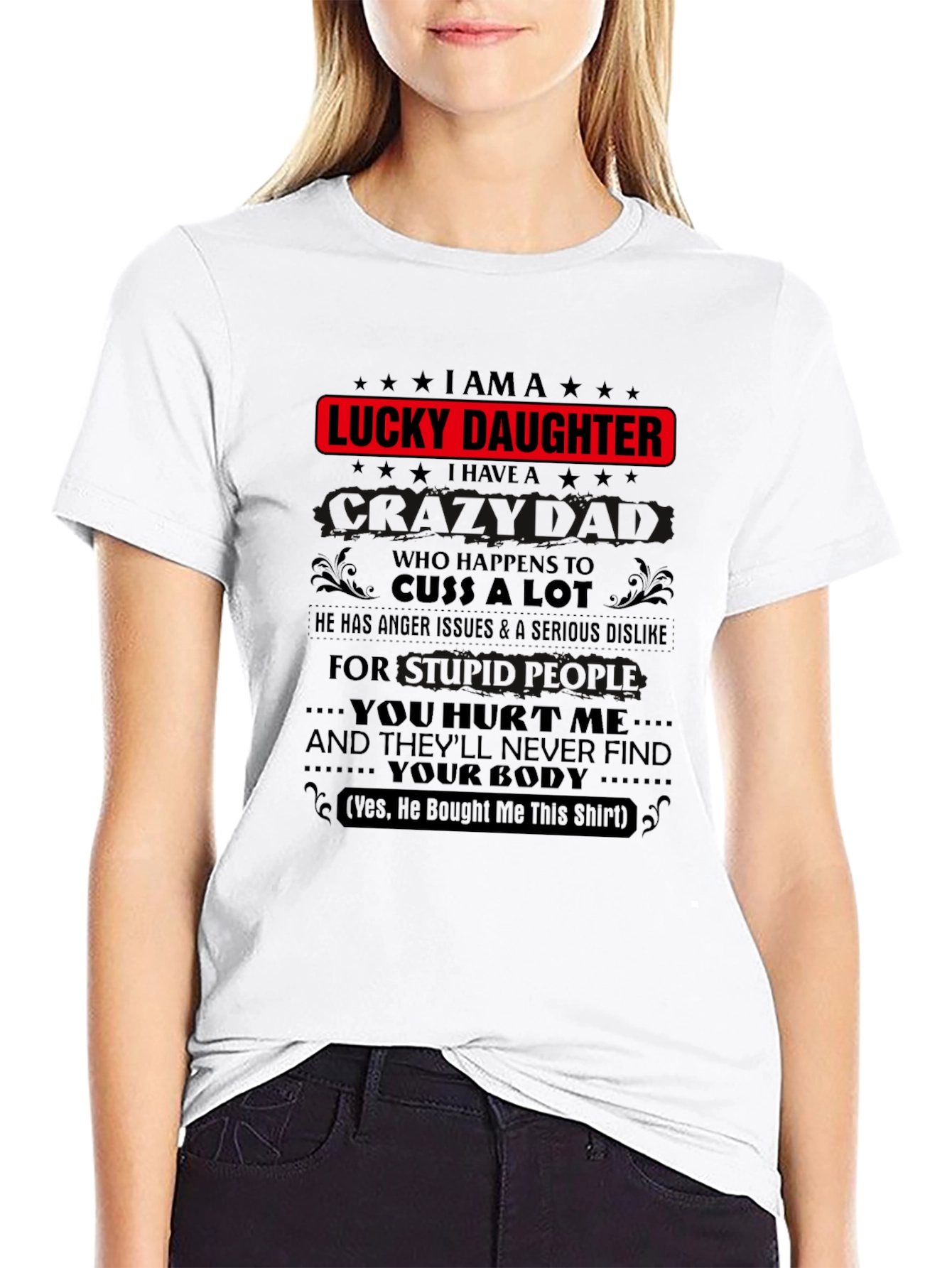 Lucky Daughter Graphic Tee - Black