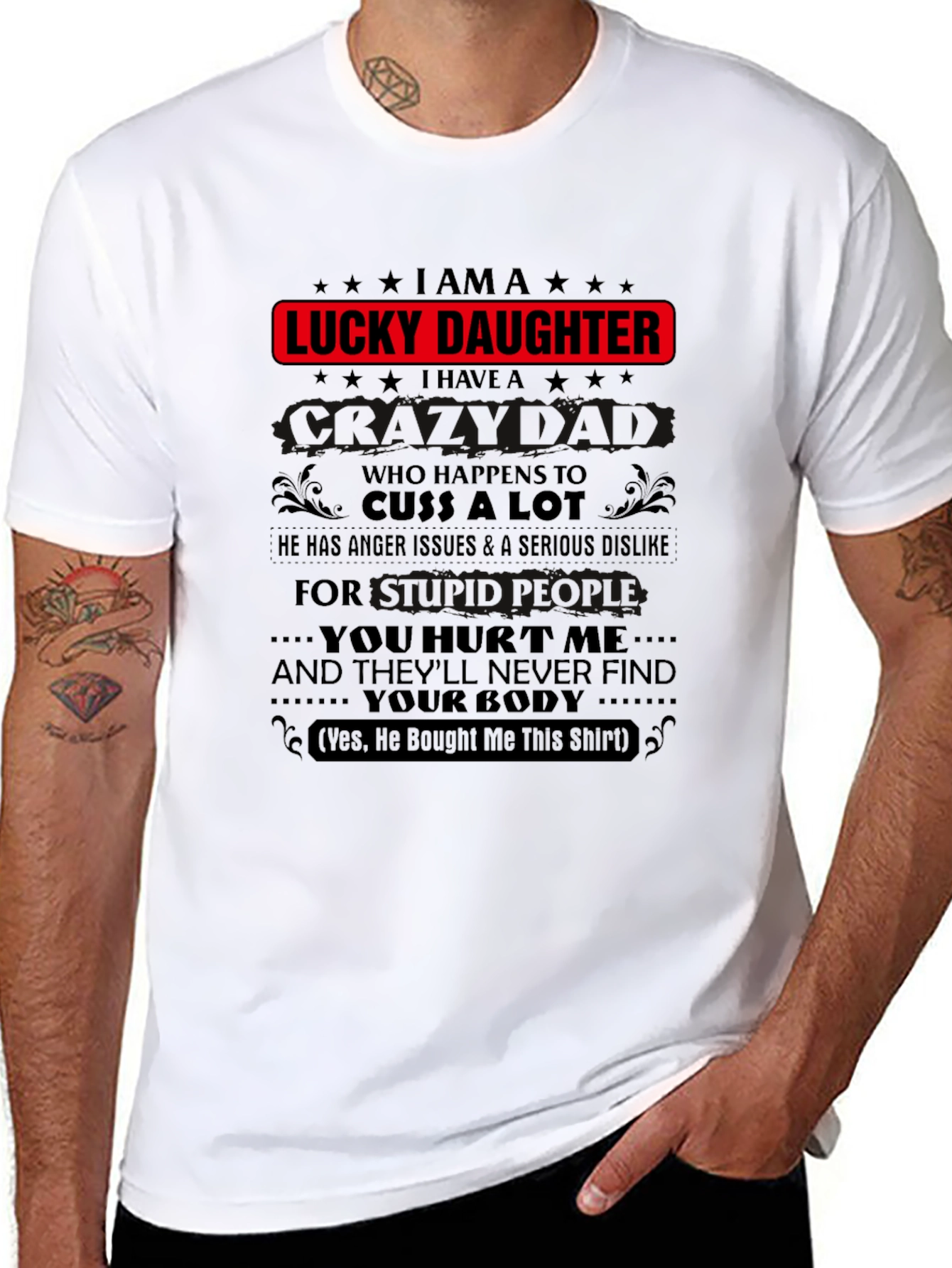 Lucky Daughter Graphic Tee - Black