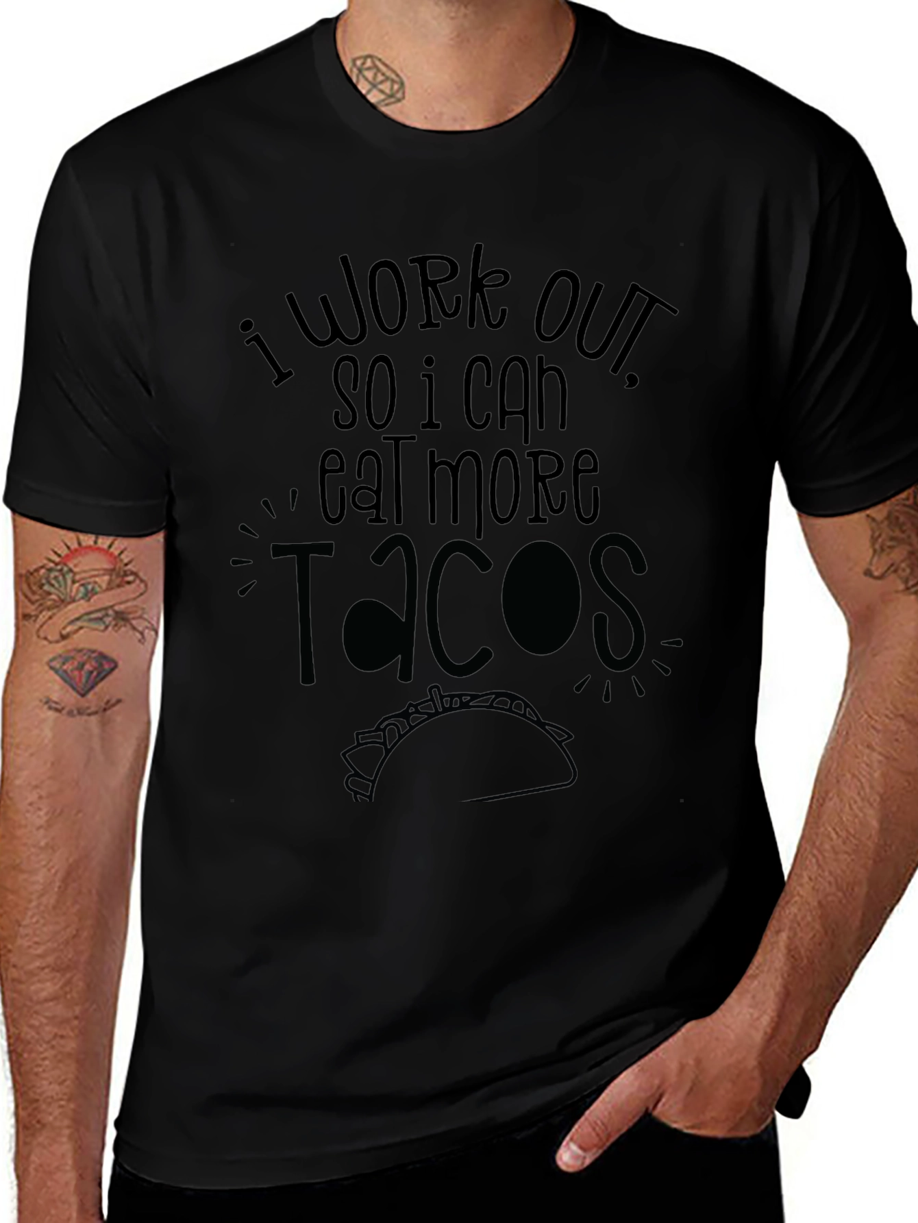 Funny Workout Taco T-Shirt