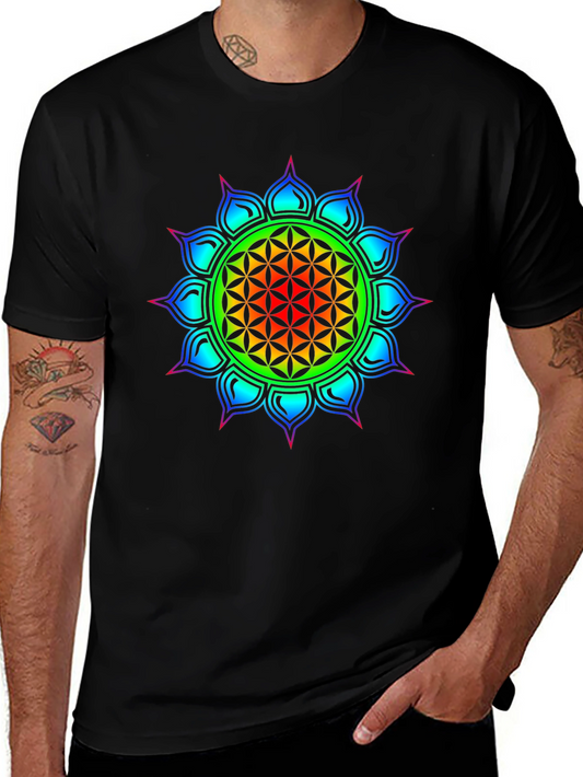 Flower of Life Mandala Graphic Tee