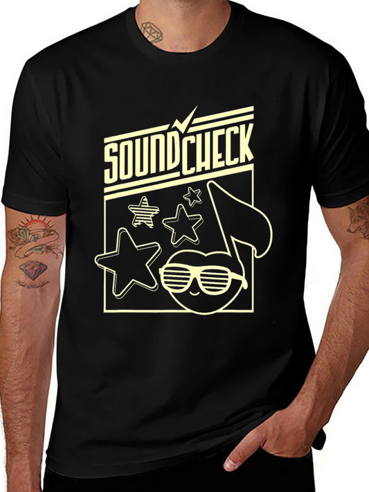 Soundcheck Graphic Tee - Black Cotton Blend