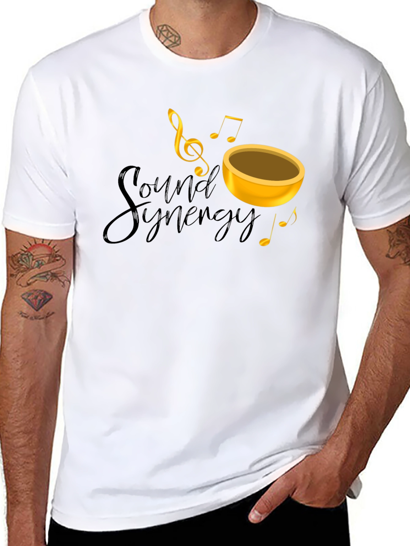 Sound Synergy Black Graphic Tee
