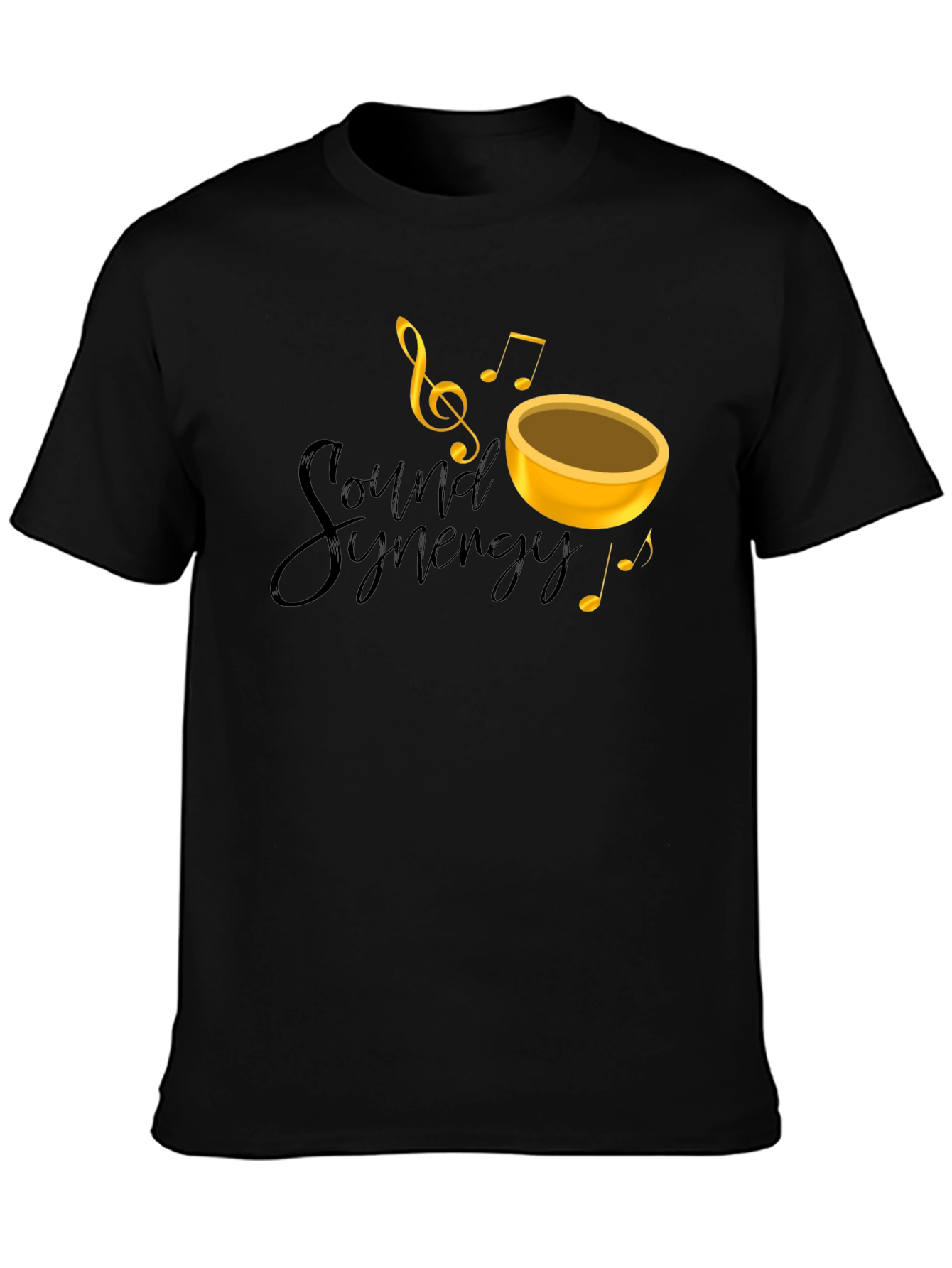 Sound Synergy Black Graphic Tee