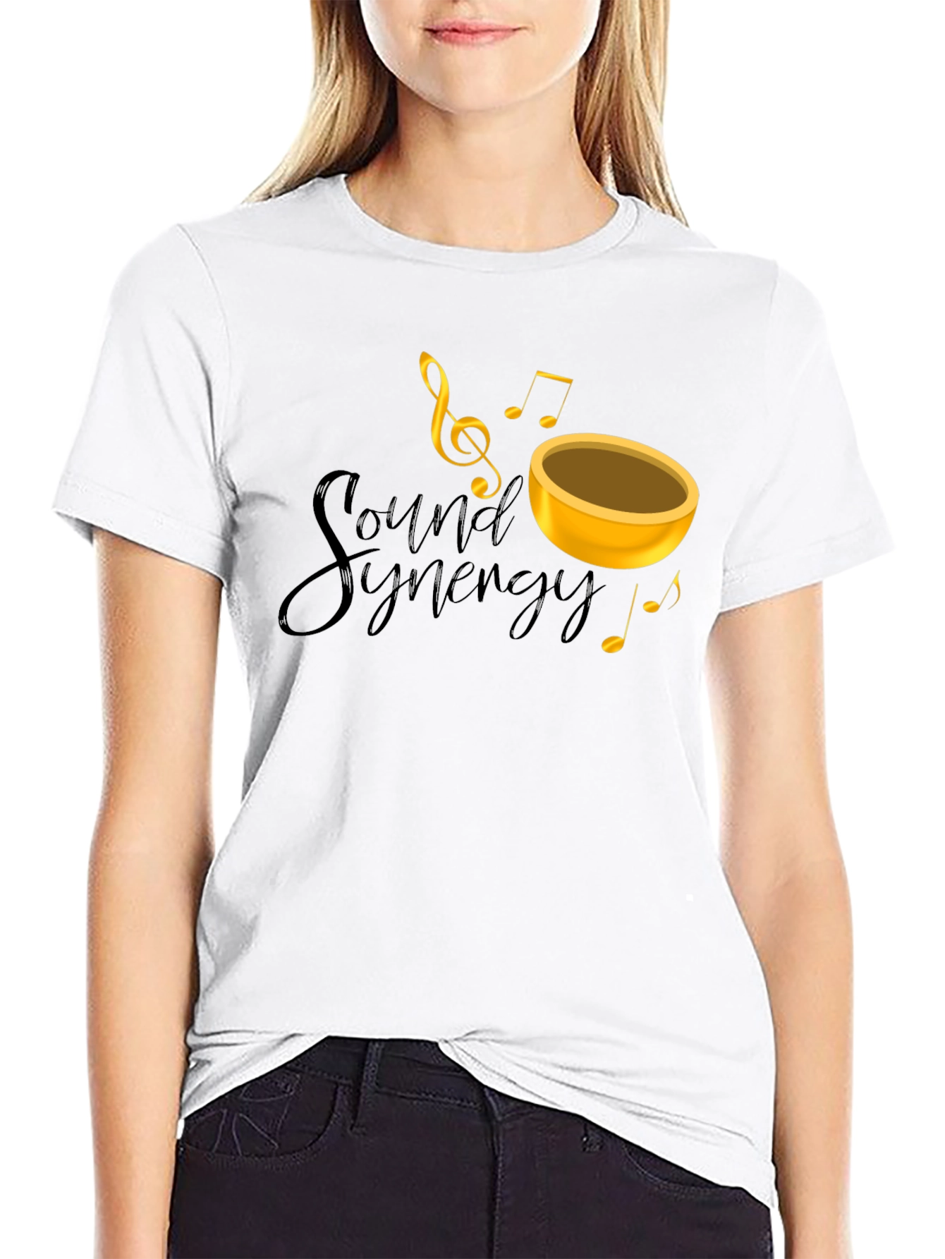 Sound Synergy Black Graphic Tee