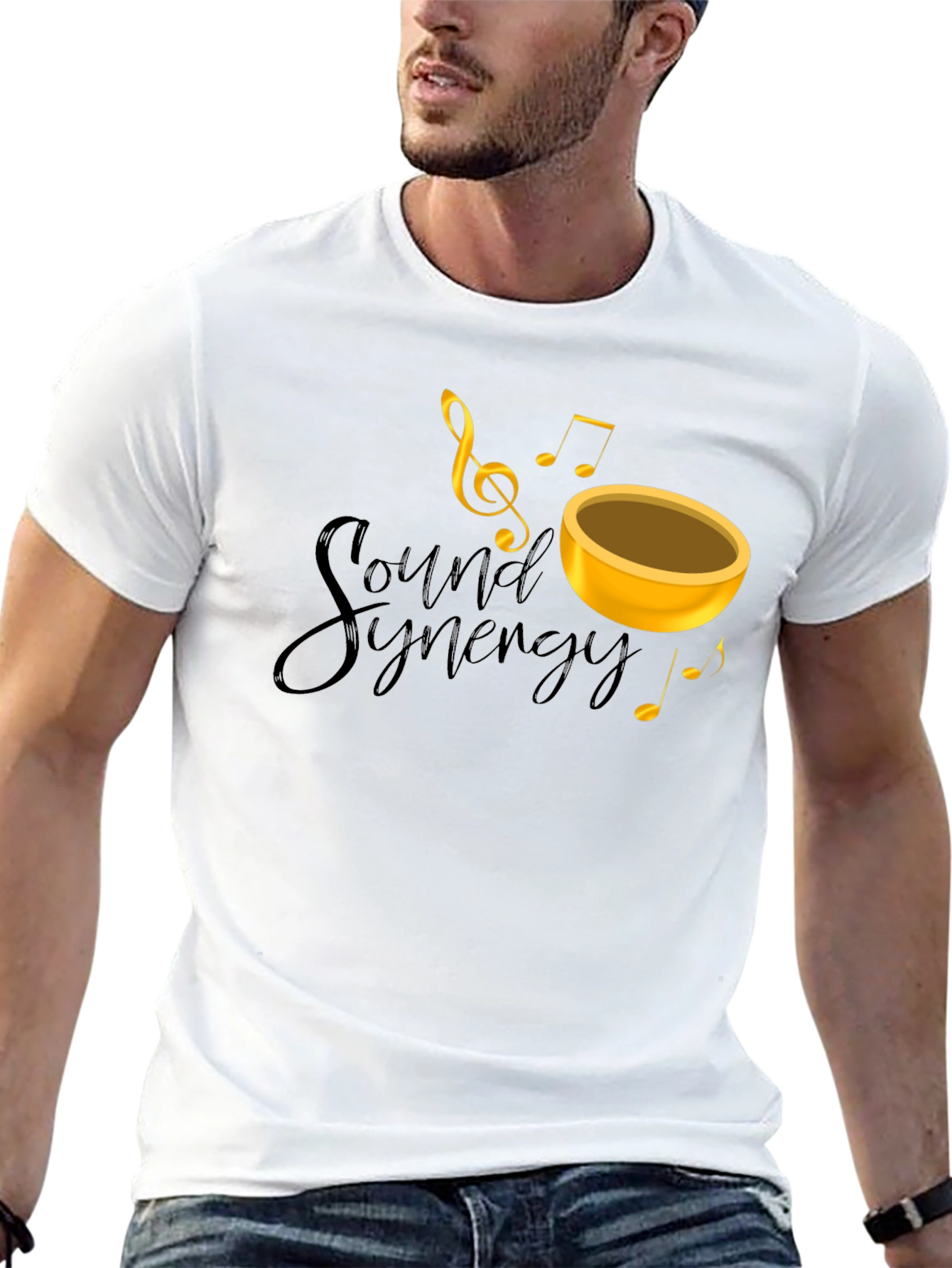 Sound Synergy Black Graphic Tee