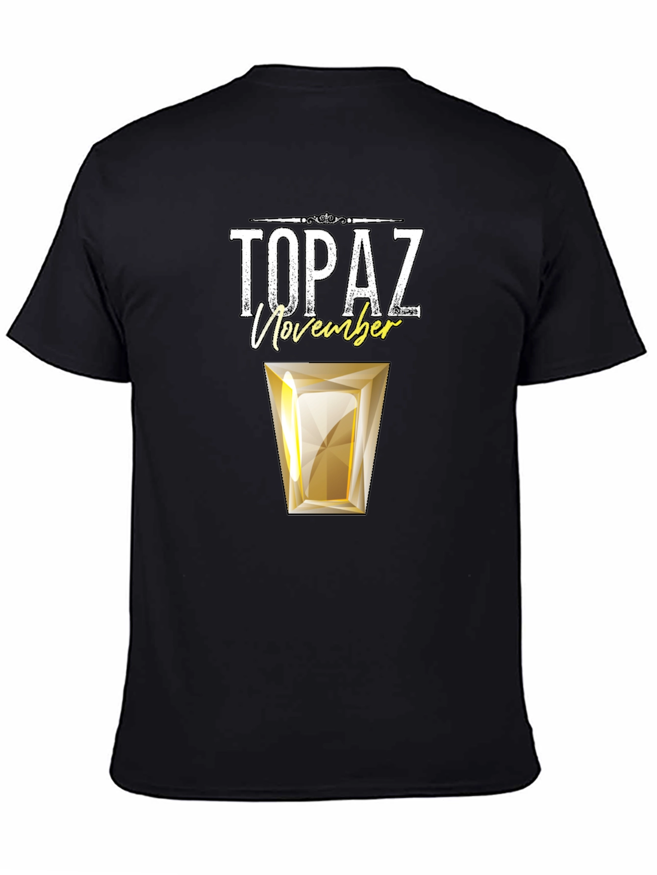 Topaz November Birthstone Graphic T-Shirt