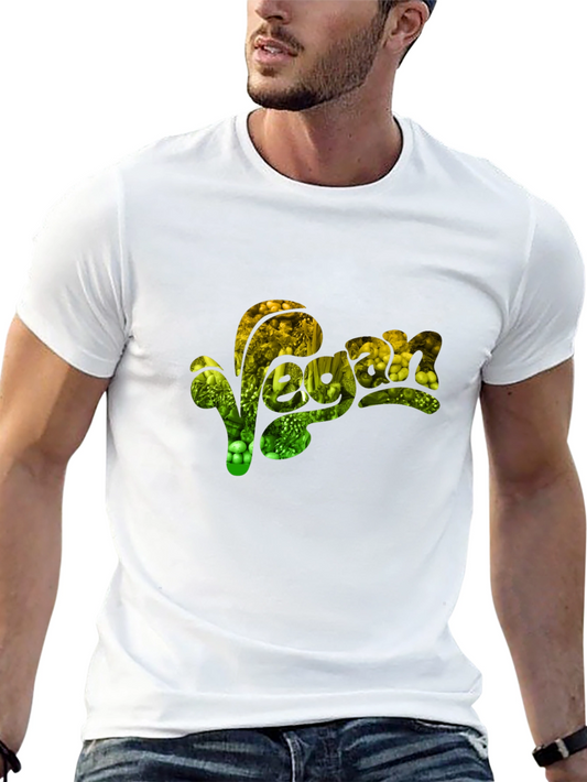 Vegan Graphic T-Shirt - Black