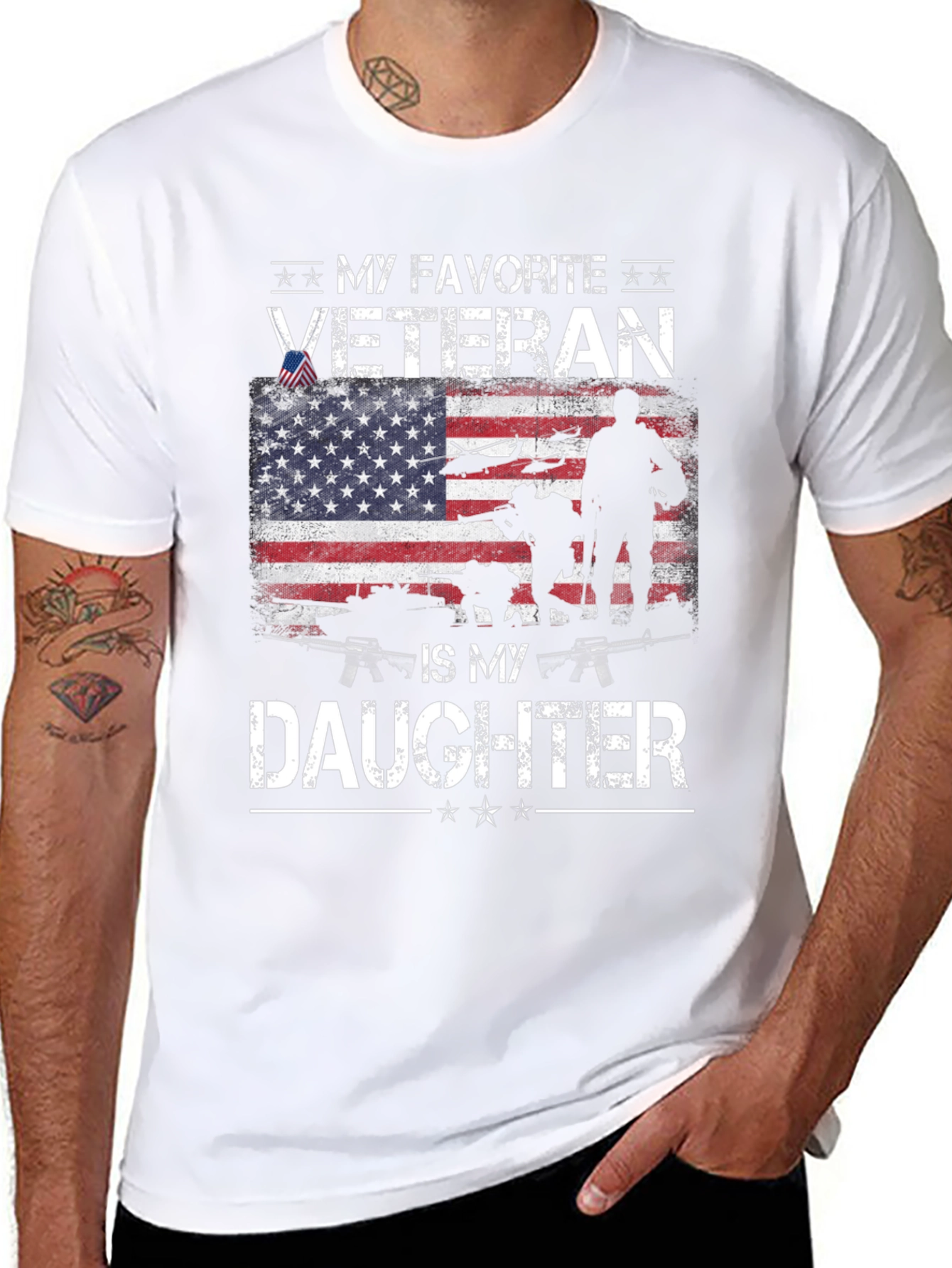My Favorite Veteran Is My Daughter T-Shirt