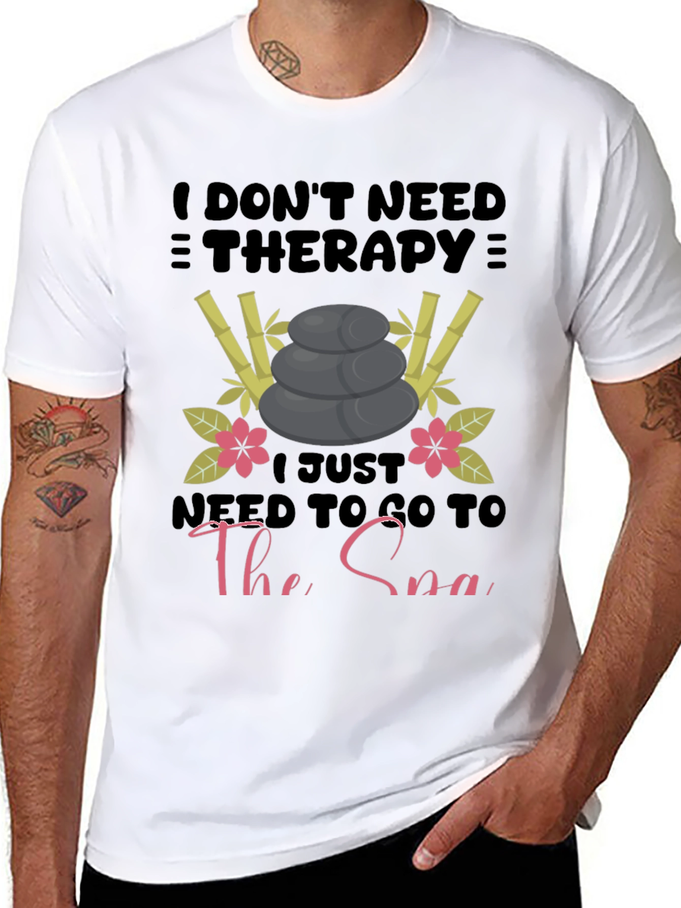 Spa Therapy Graphic T-Shirt - Relax & Unwind