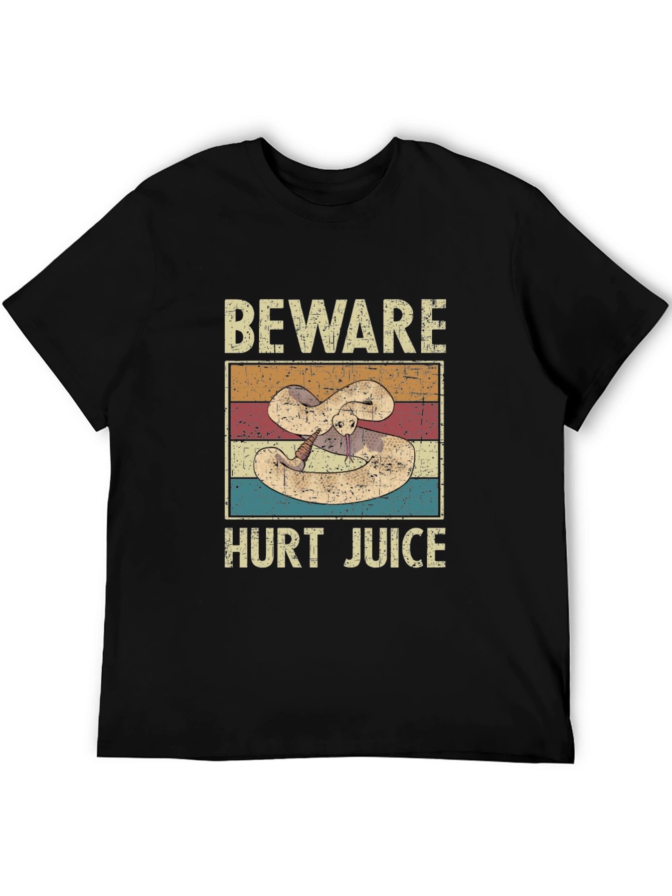 Beware Hurt Juice Snake Graphic T-Shirt