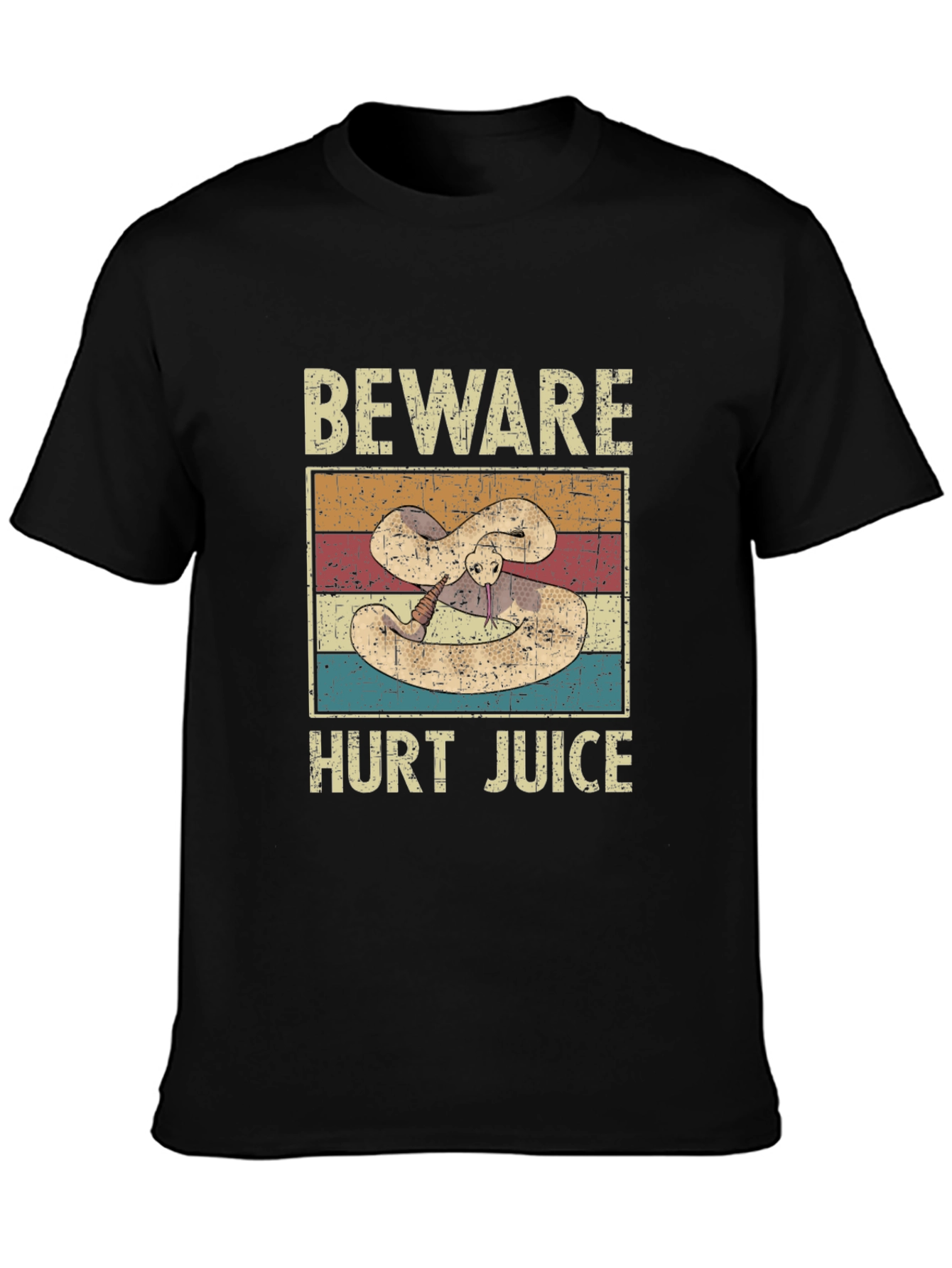 Beware Hurt Juice Snake Graphic T-Shirt