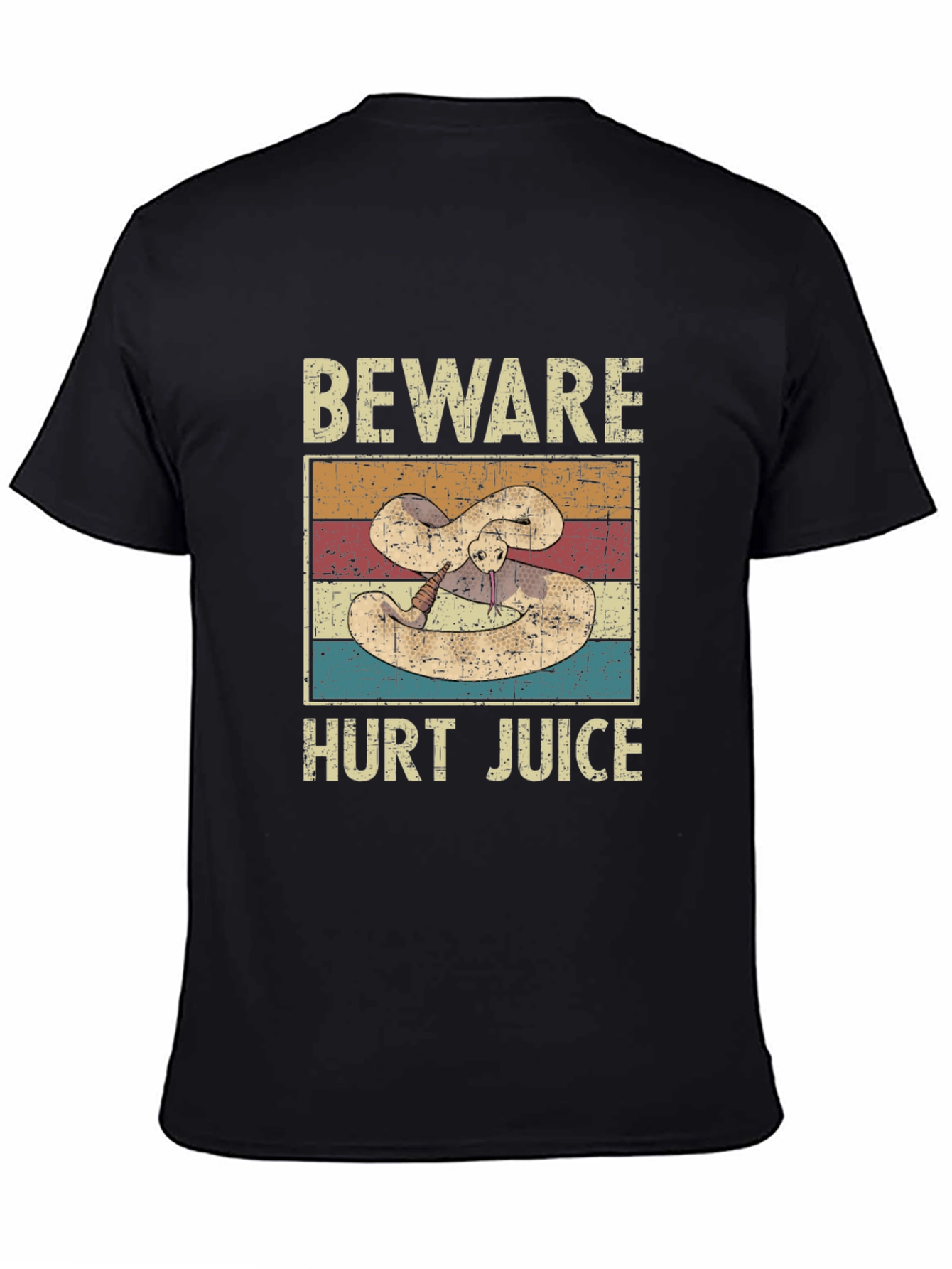 Beware Hurt Juice Snake Graphic T-Shirt