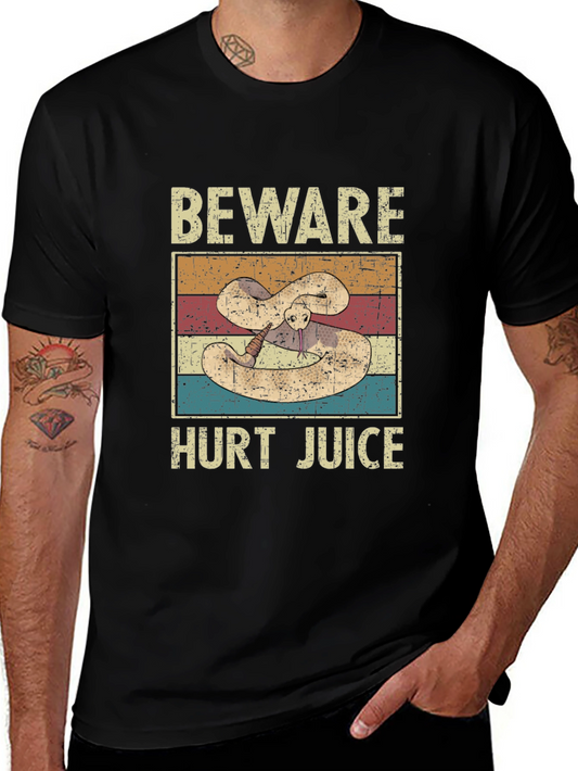 Beware Hurt Juice Snake Graphic T-Shirt