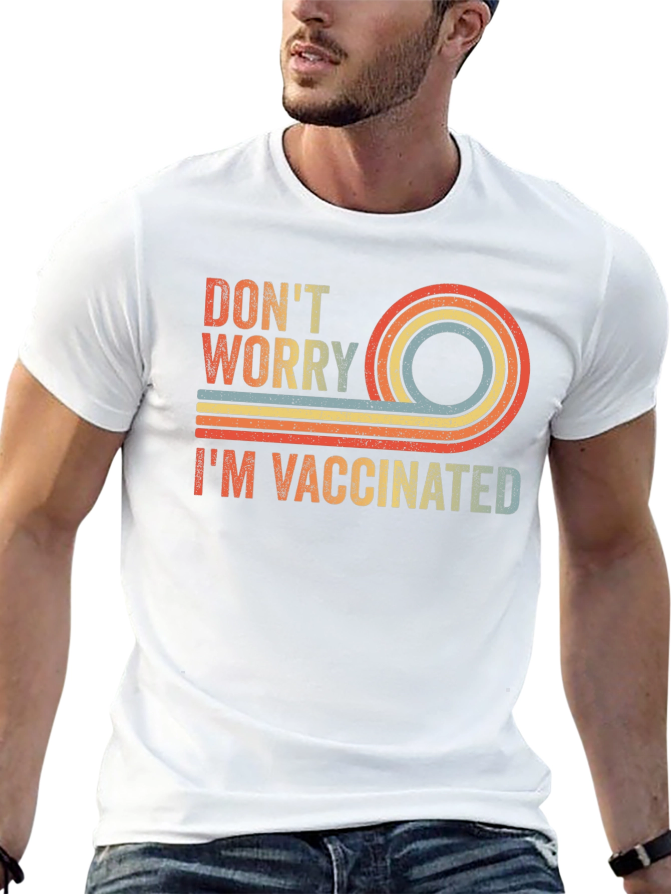 Dont Worry Im Vaccinated Retro T-Shirt