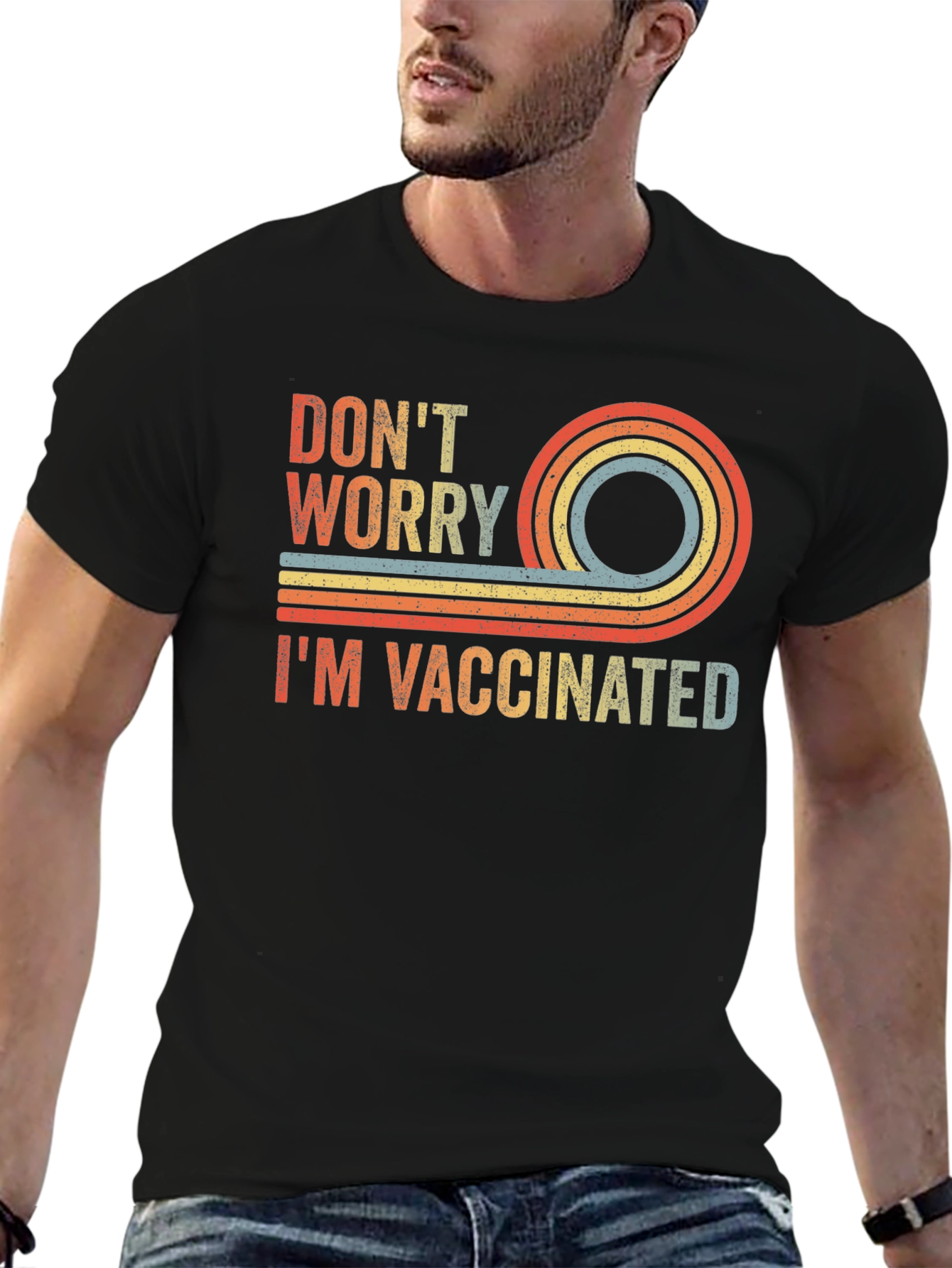 Dont Worry Im Vaccinated Retro T-Shirt