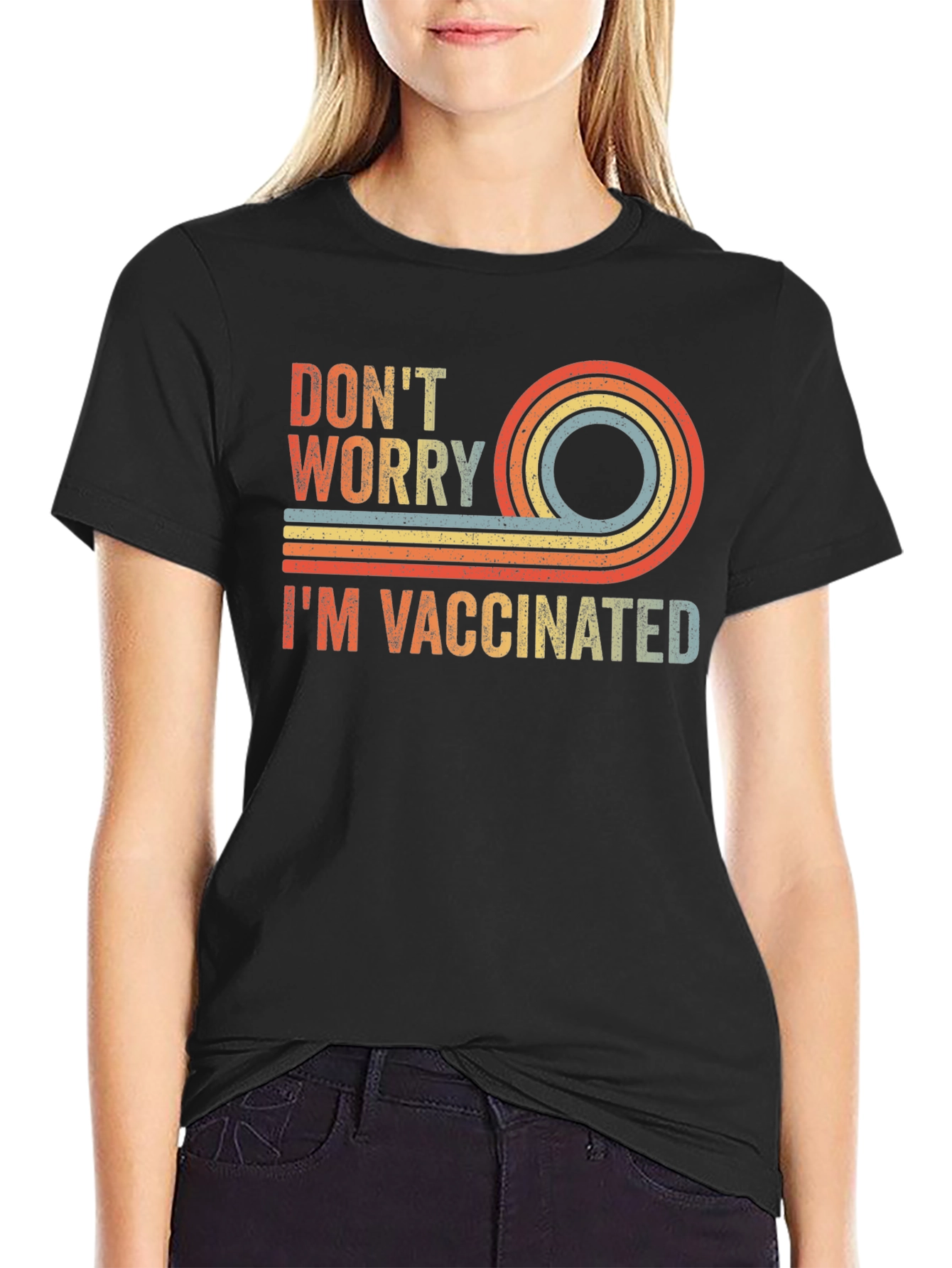 Dont Worry Im Vaccinated Retro T-Shirt