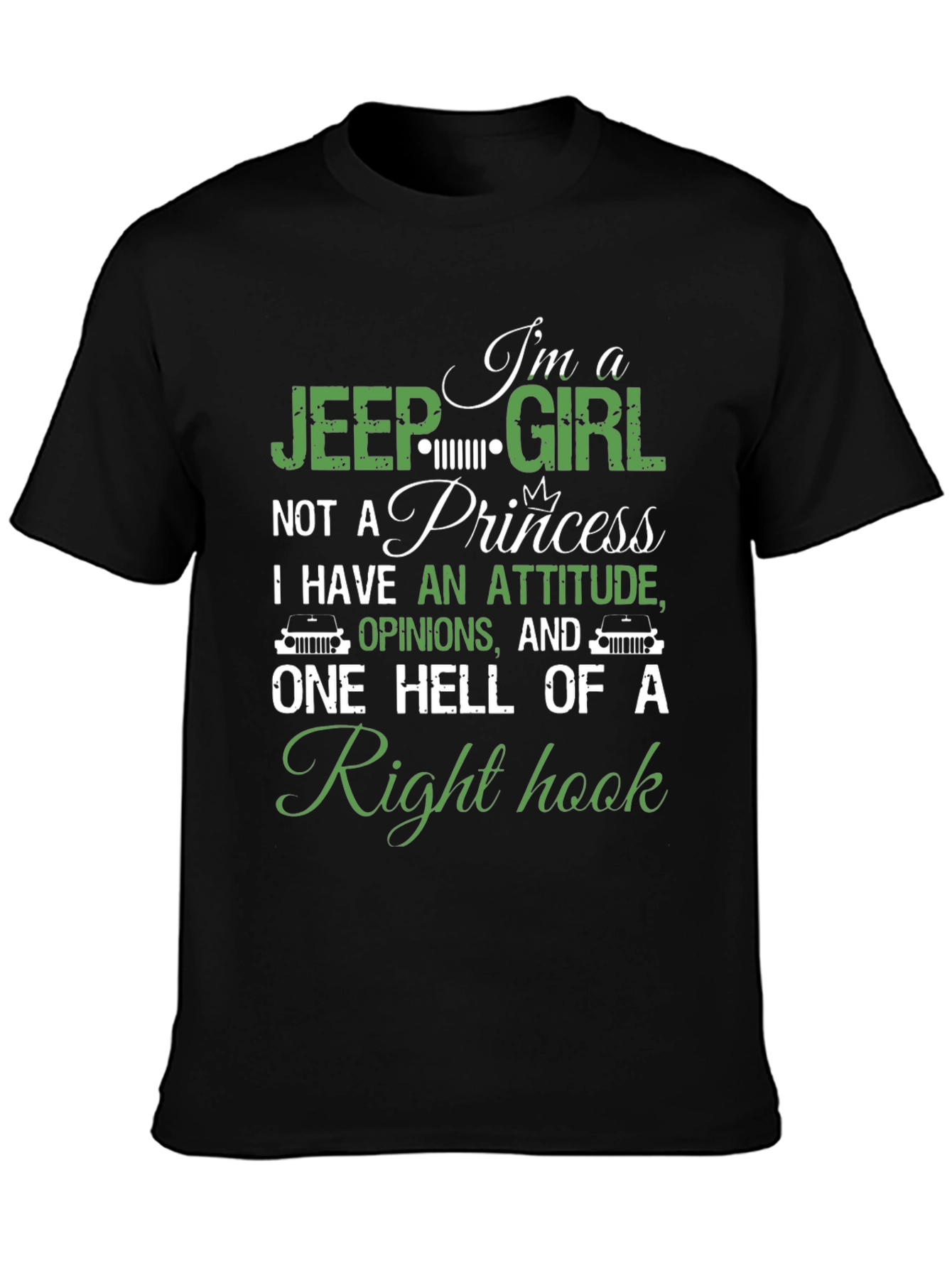 Jeep Girl Right Hook Graphic T-Shirt