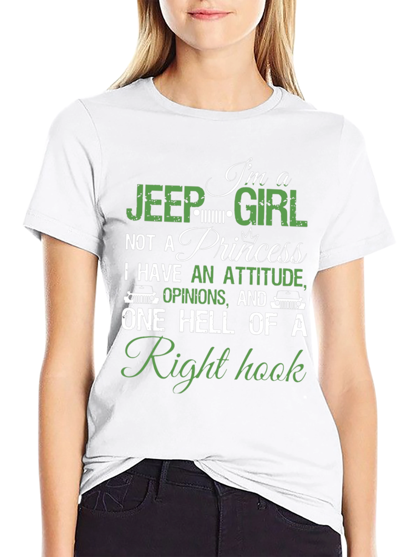 Jeep Girl Right Hook Graphic T-Shirt