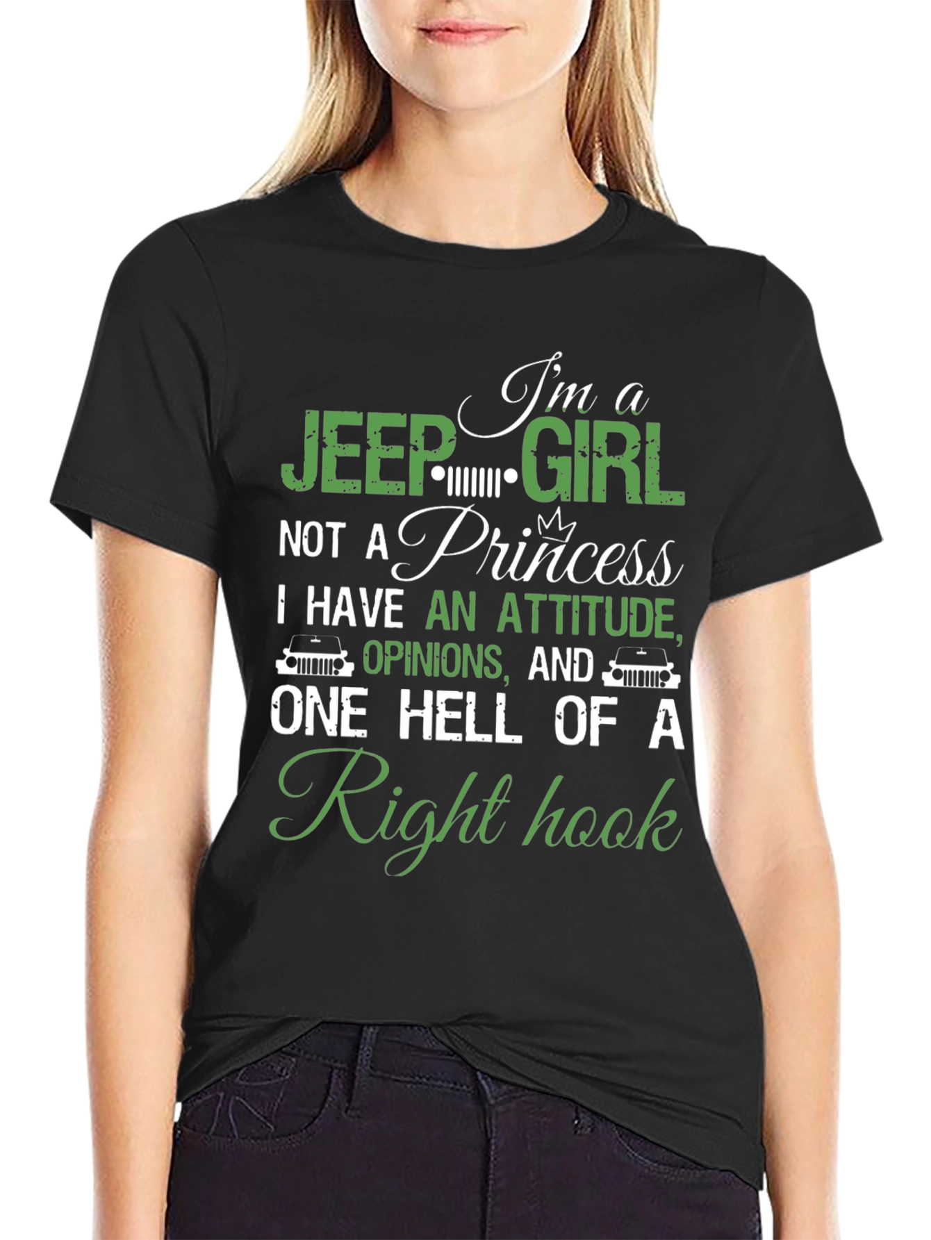 Jeep Girl Right Hook Graphic T-Shirt