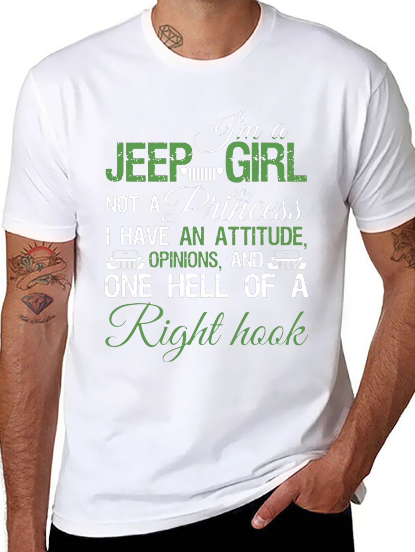 Jeep Girl Right Hook Graphic T-Shirt