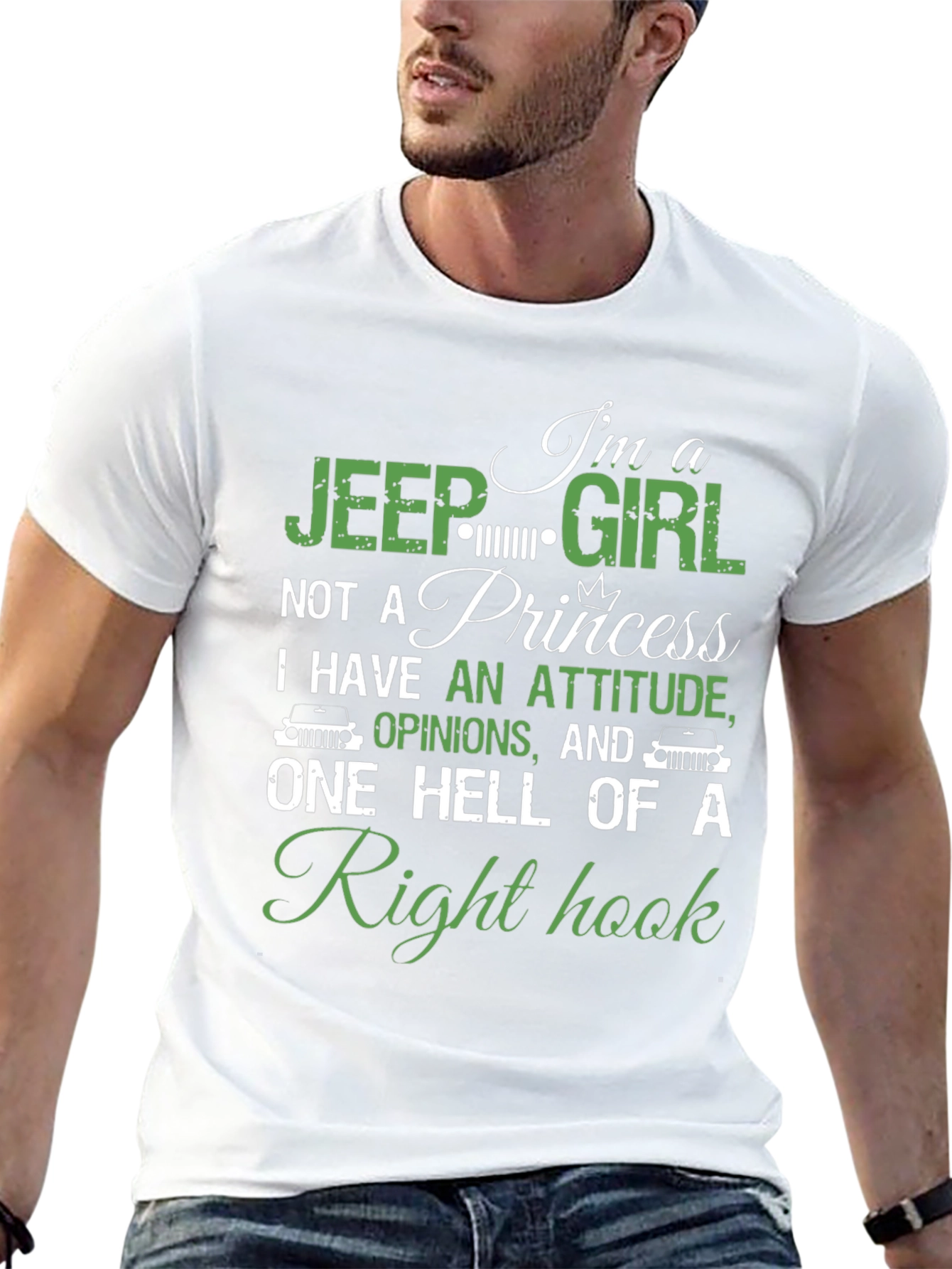 Jeep Girl Right Hook Graphic T-Shirt