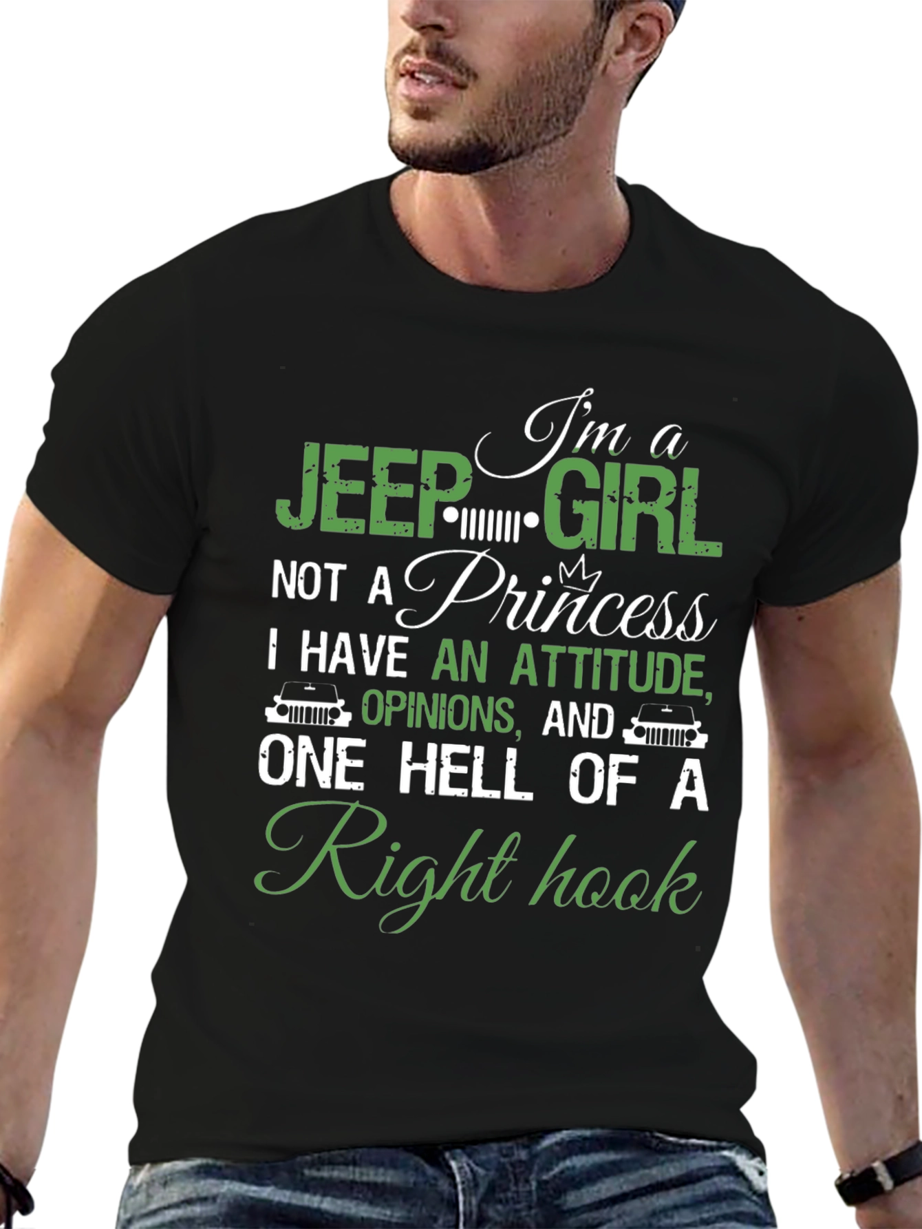 Jeep Girl Right Hook Graphic T-Shirt