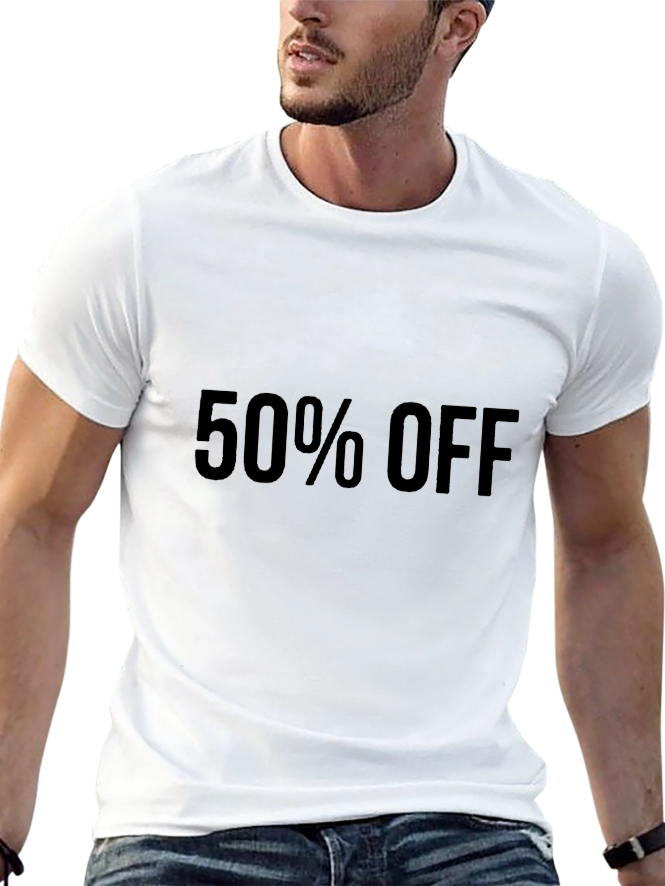 50% Off Black T-Shirt