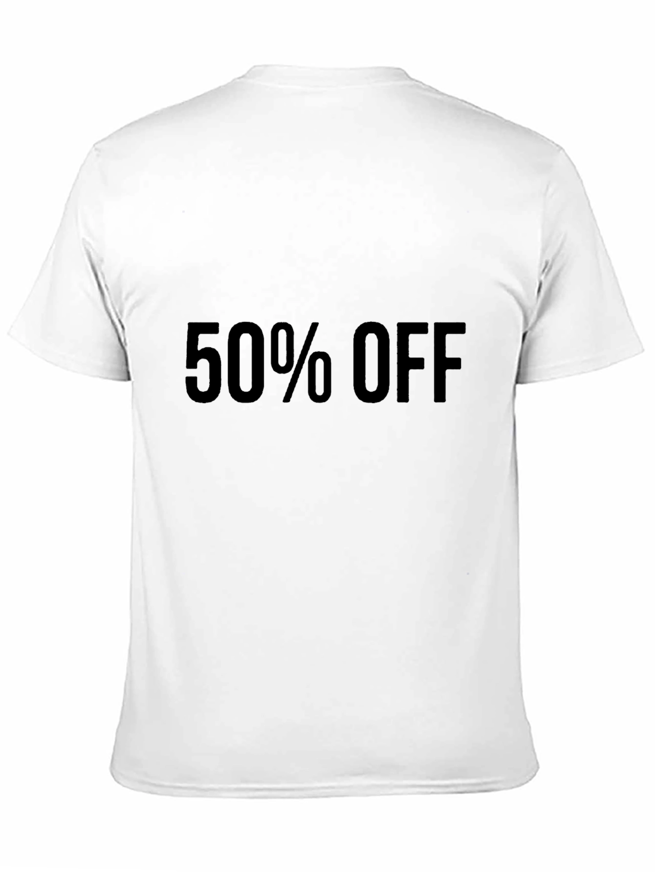 50% Off Black T-Shirt