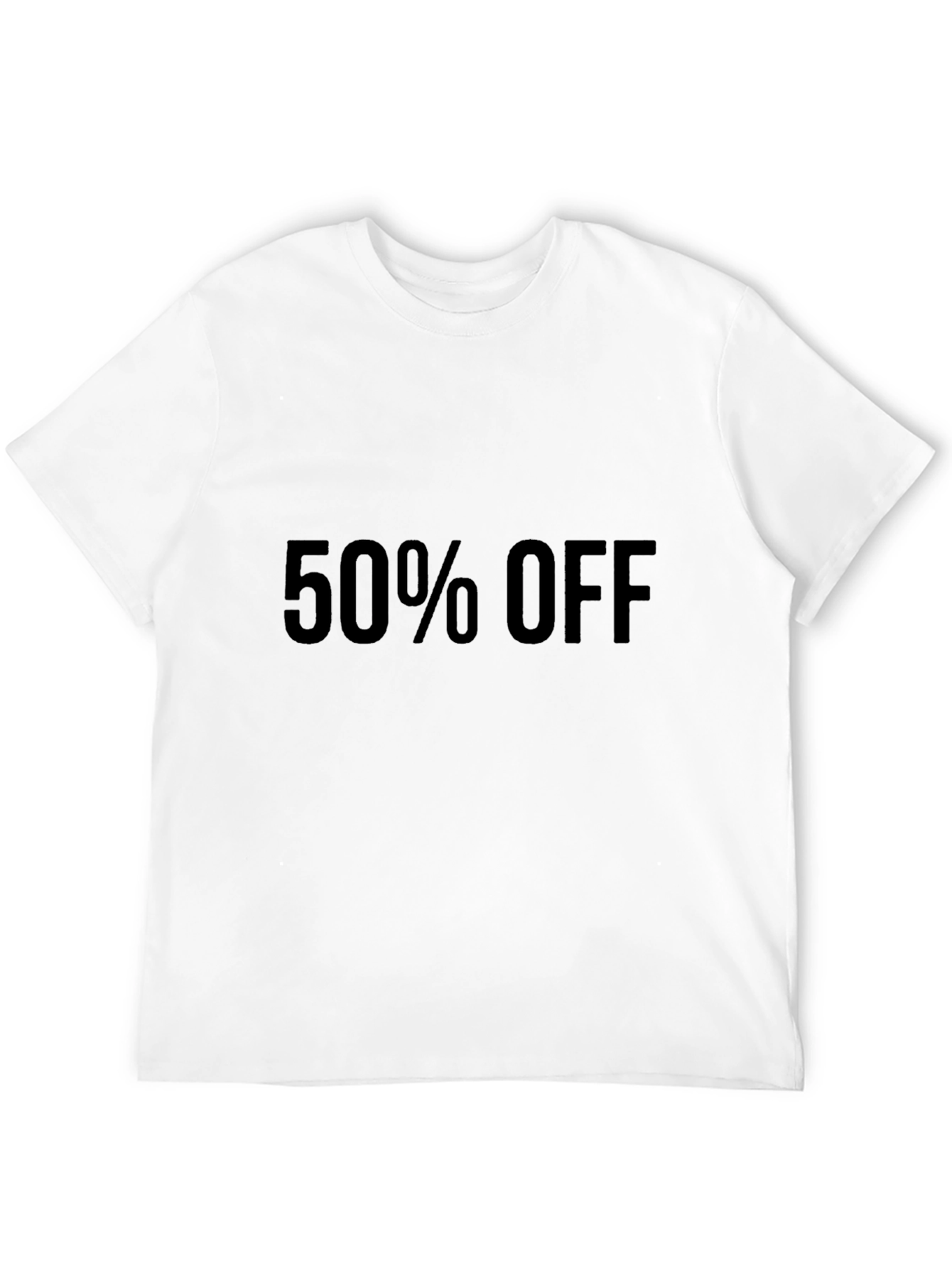 50% Off Black T-Shirt