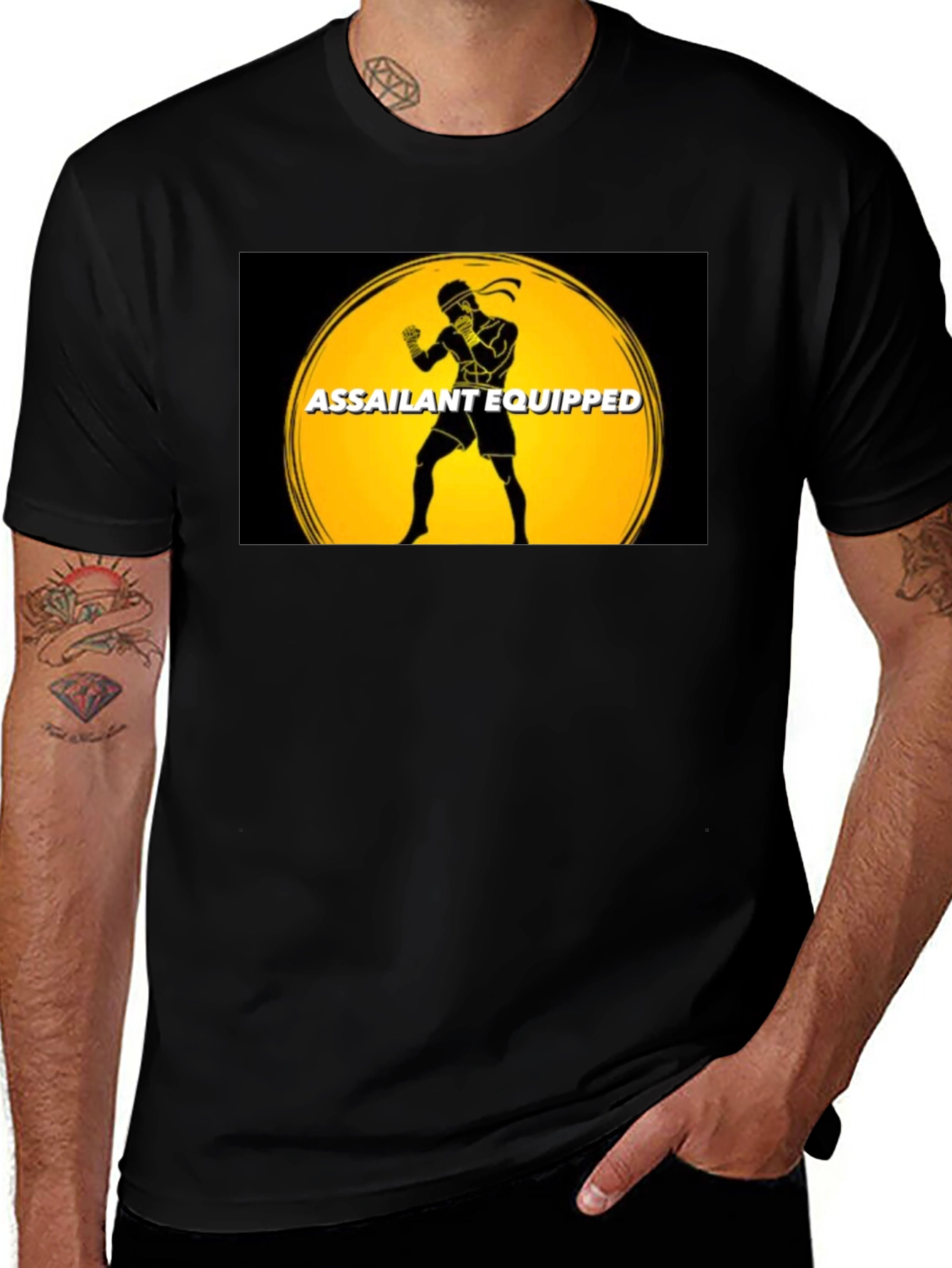 Assailant Equipped Muay Thai Graphic T-Shirt