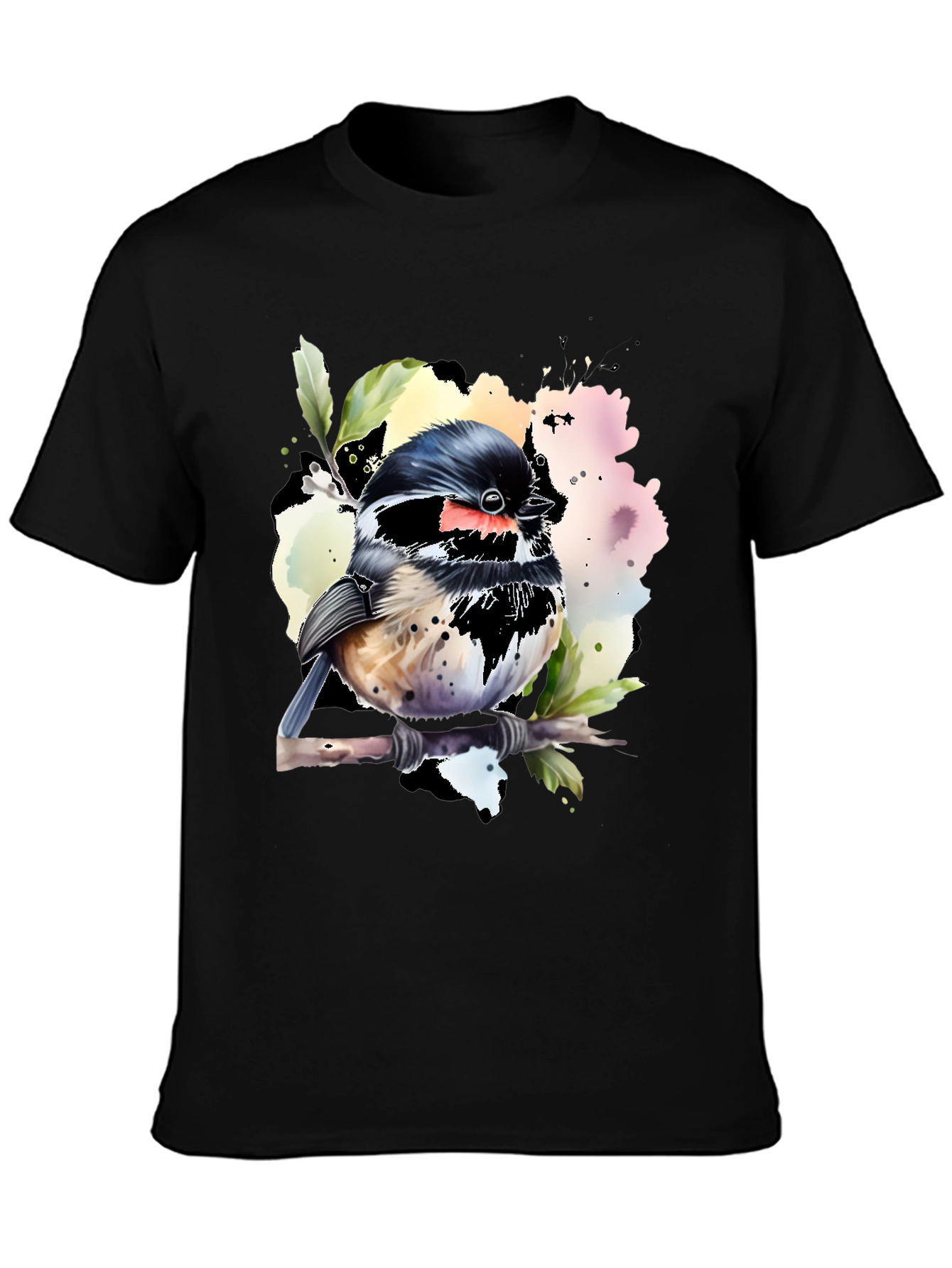Bird Watercolor Graphic T-Shirt