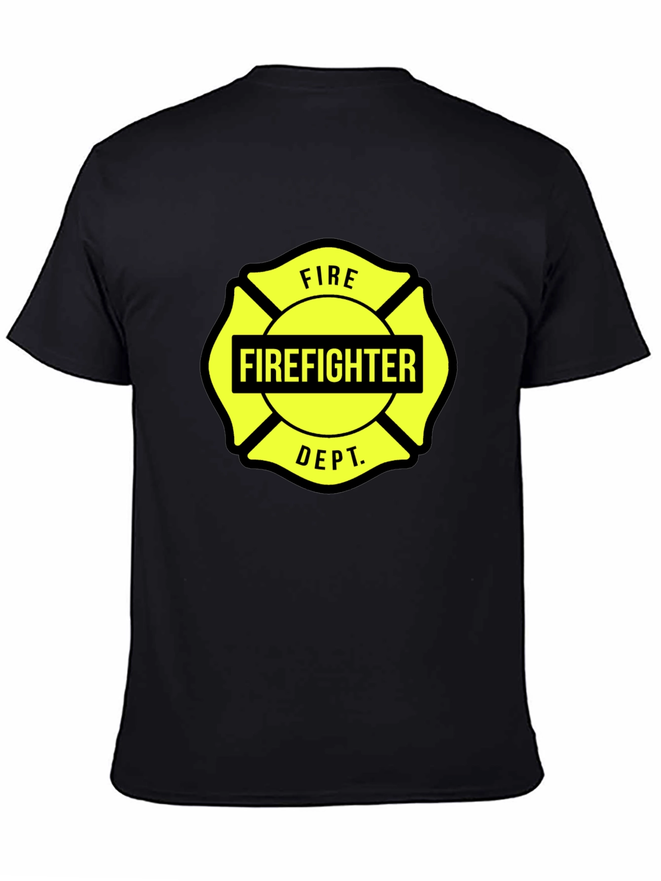 Firefighter Dept. Graphic Tee - Maltese Cross Design