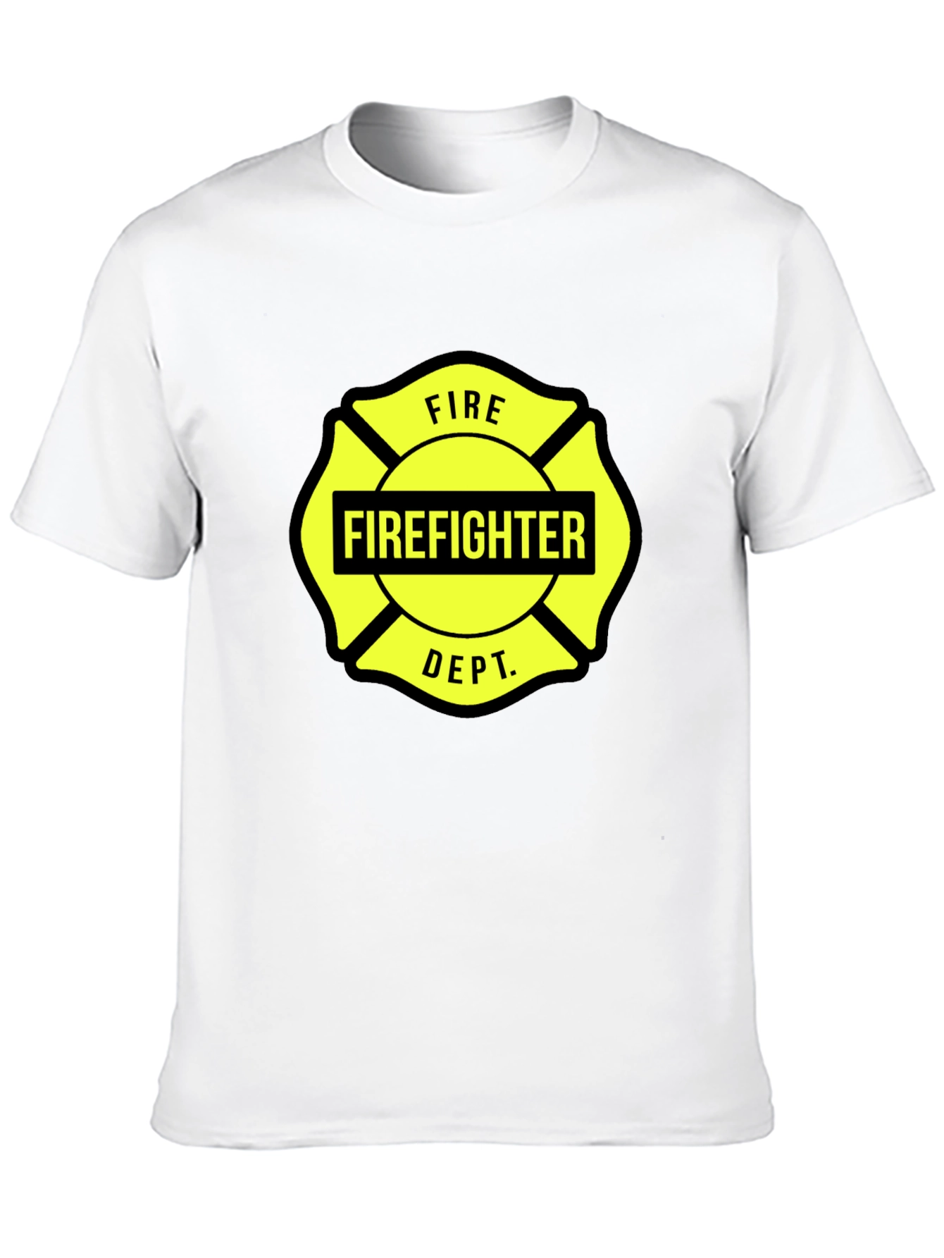 Firefighter Dept. Graphic Tee - Maltese Cross Design