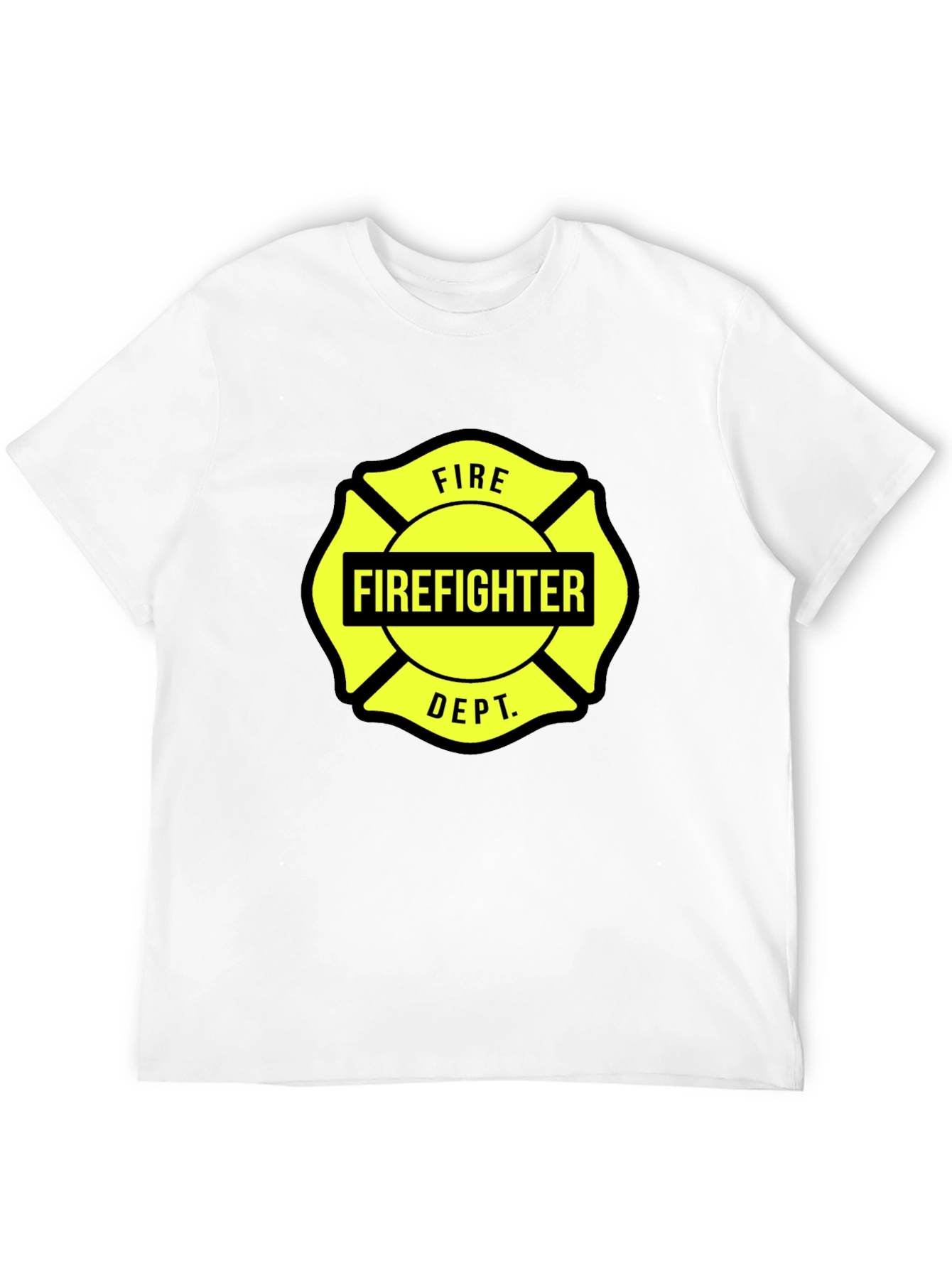 Firefighter Dept. Graphic Tee - Maltese Cross Design