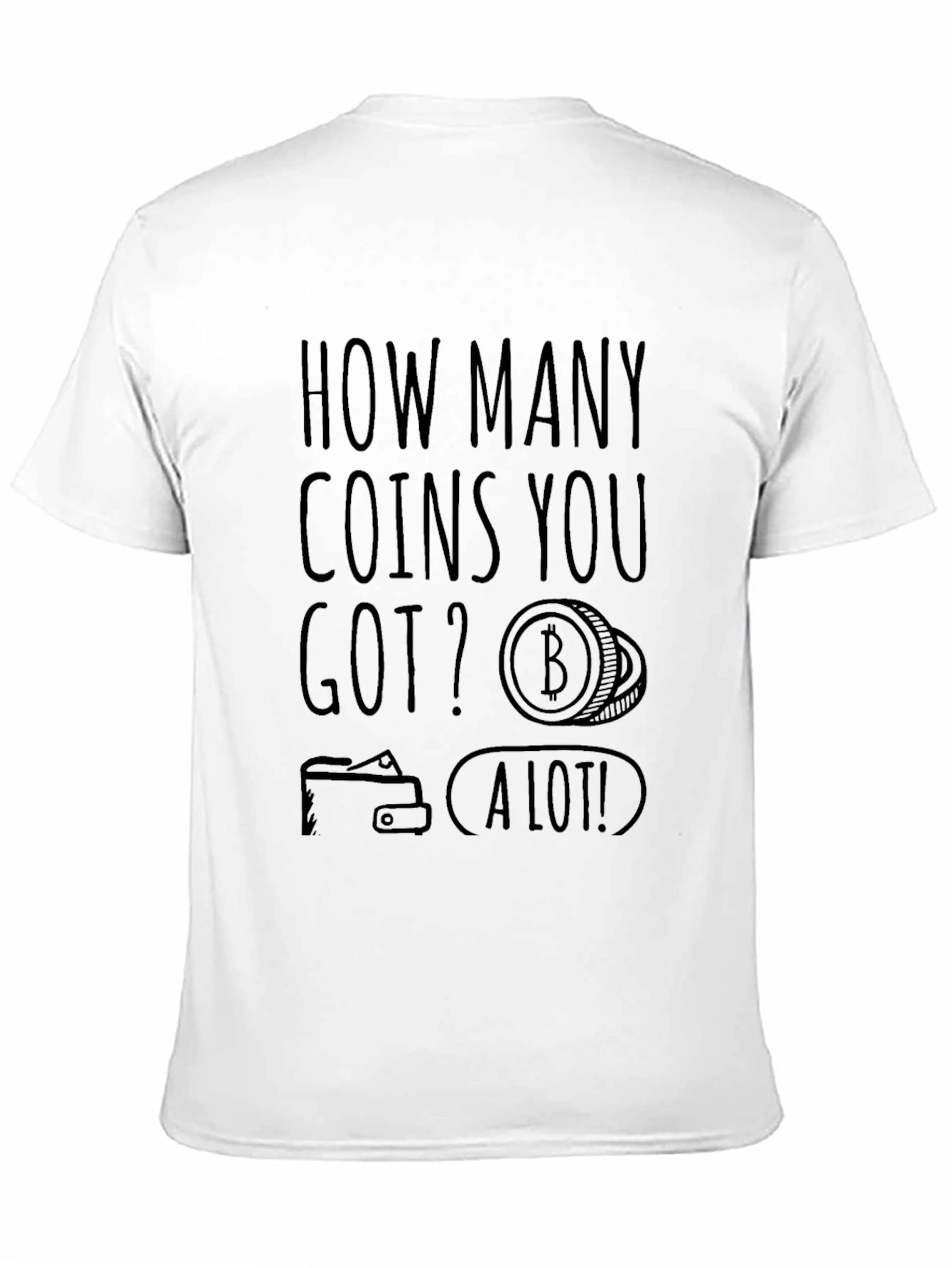 Bitcoin Enthusiast Black T-Shirt - How Many Coins?