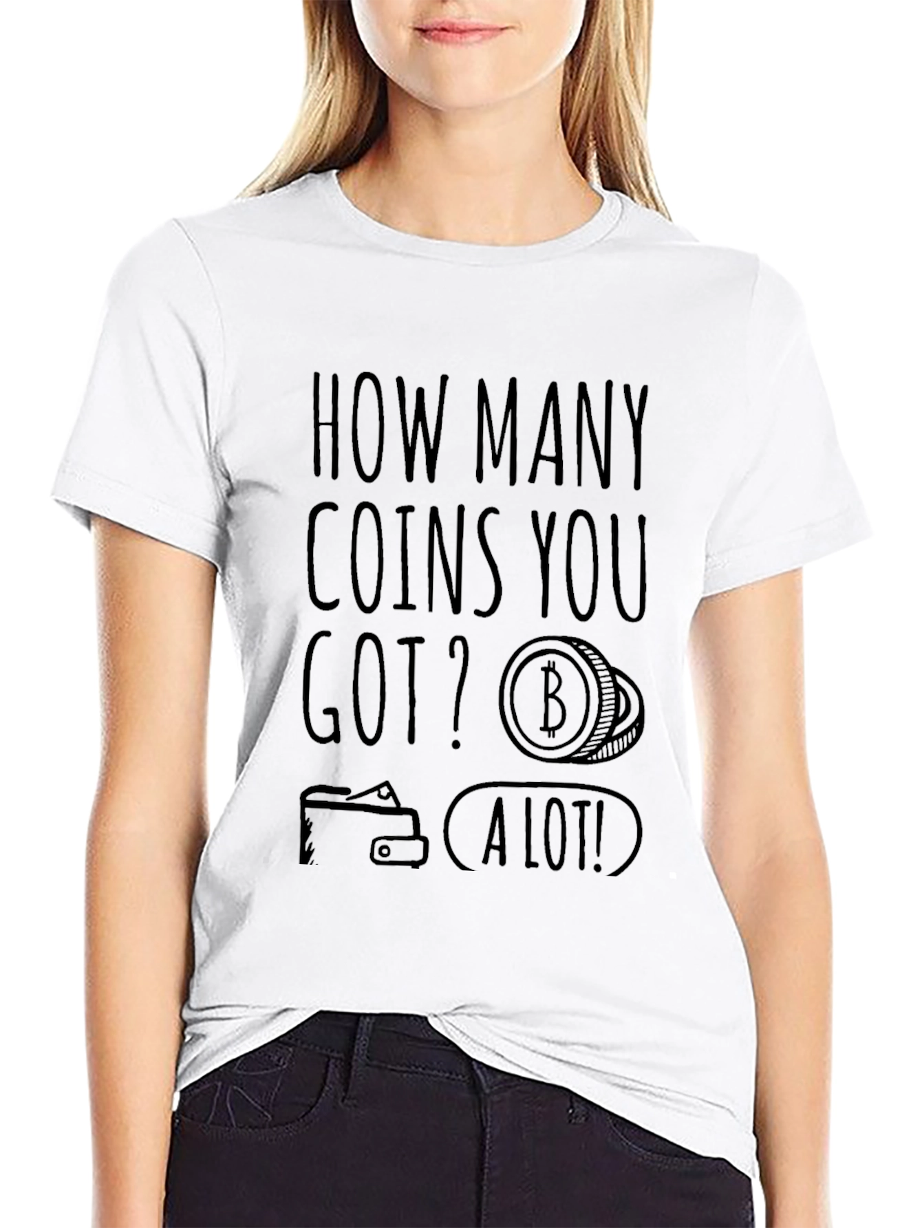 Bitcoin Enthusiast Black T-Shirt - How Many Coins?