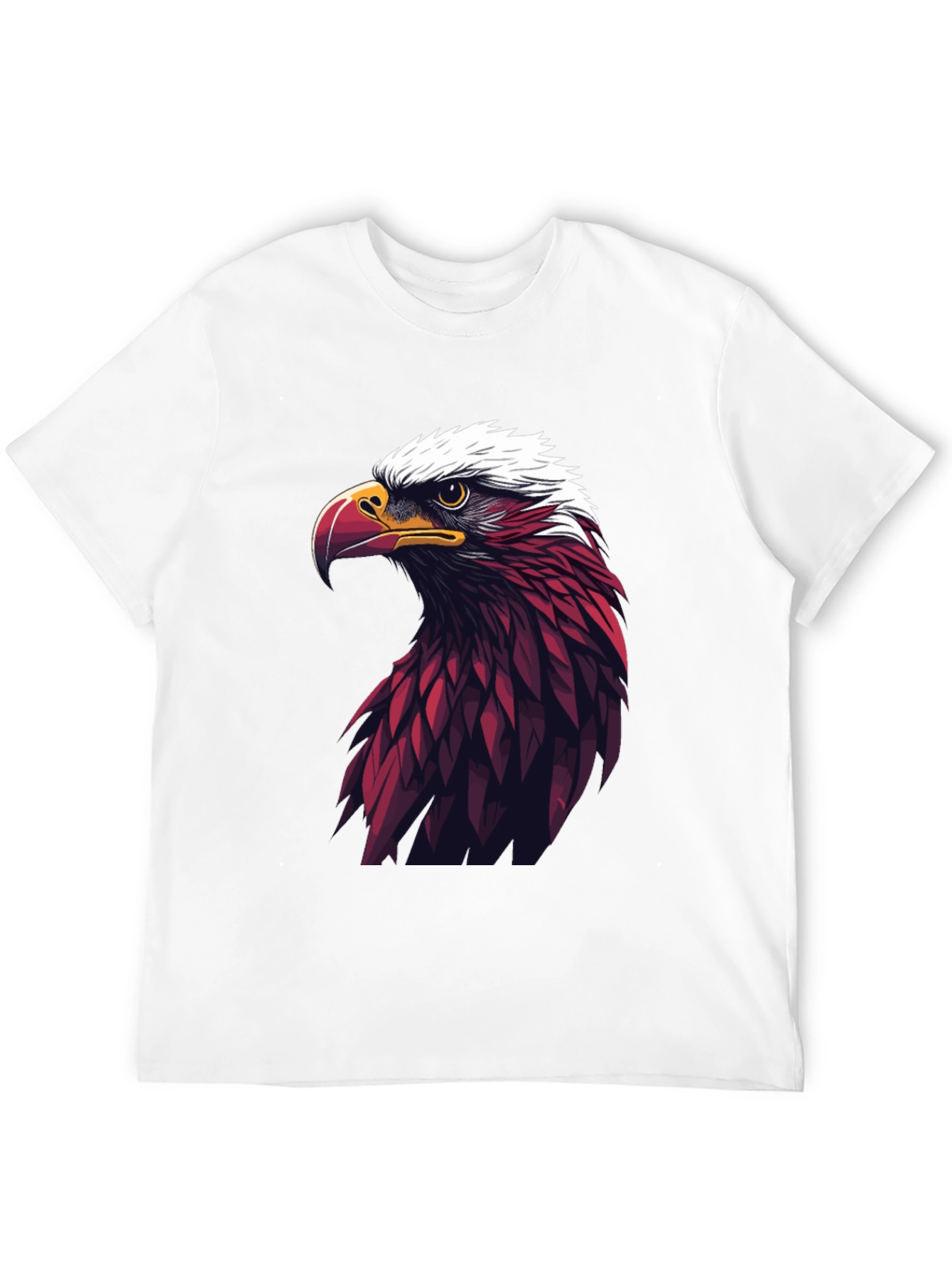 Bold Eagle Graphic Tee - Black Cotton Blend