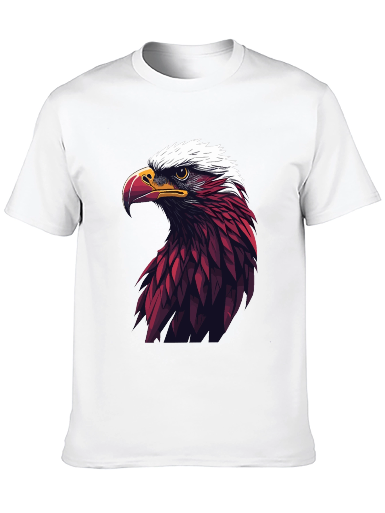 Bold Eagle Graphic Tee - Black Cotton Blend