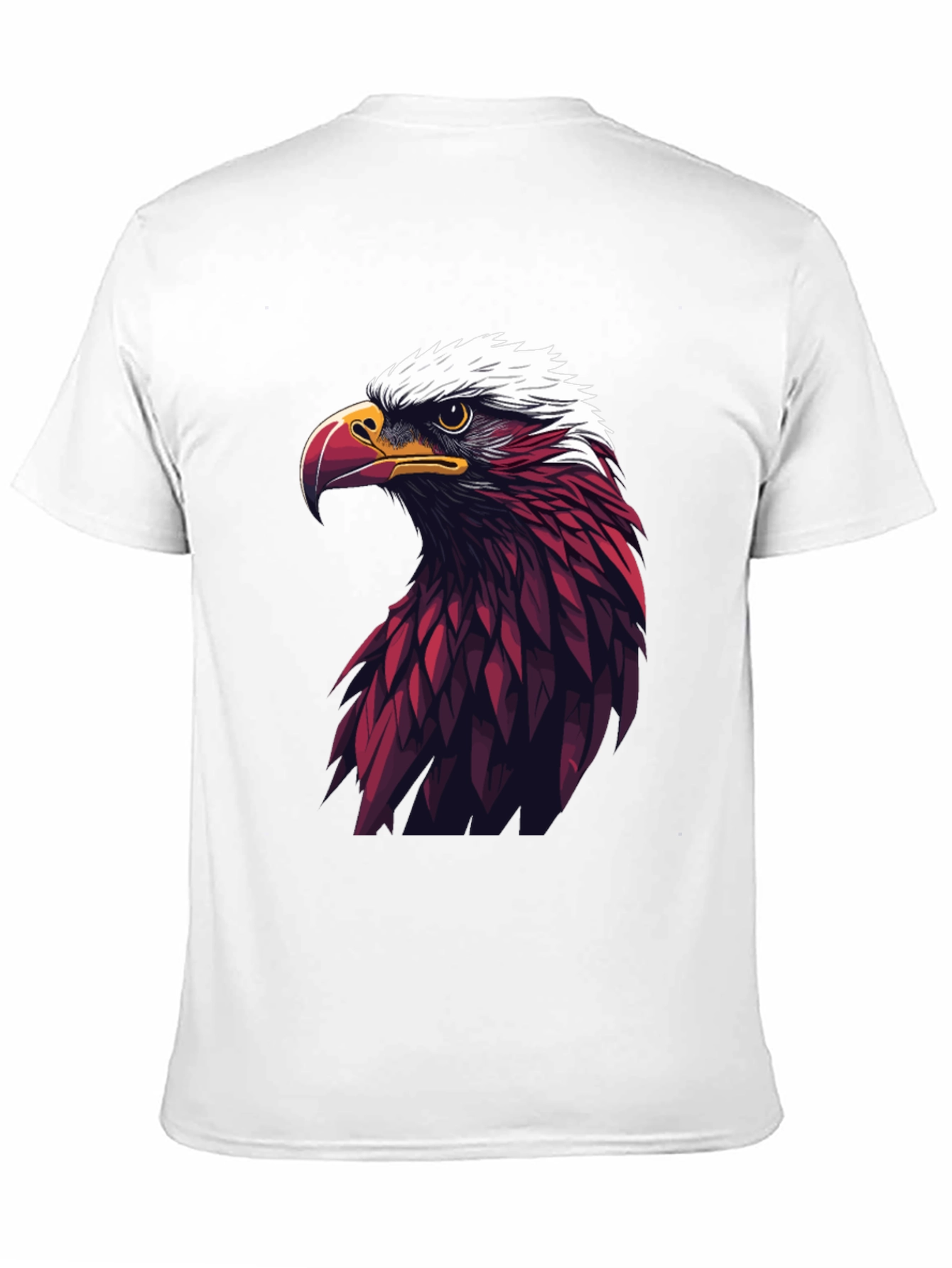 Bold Eagle Graphic Tee - Black Cotton Blend