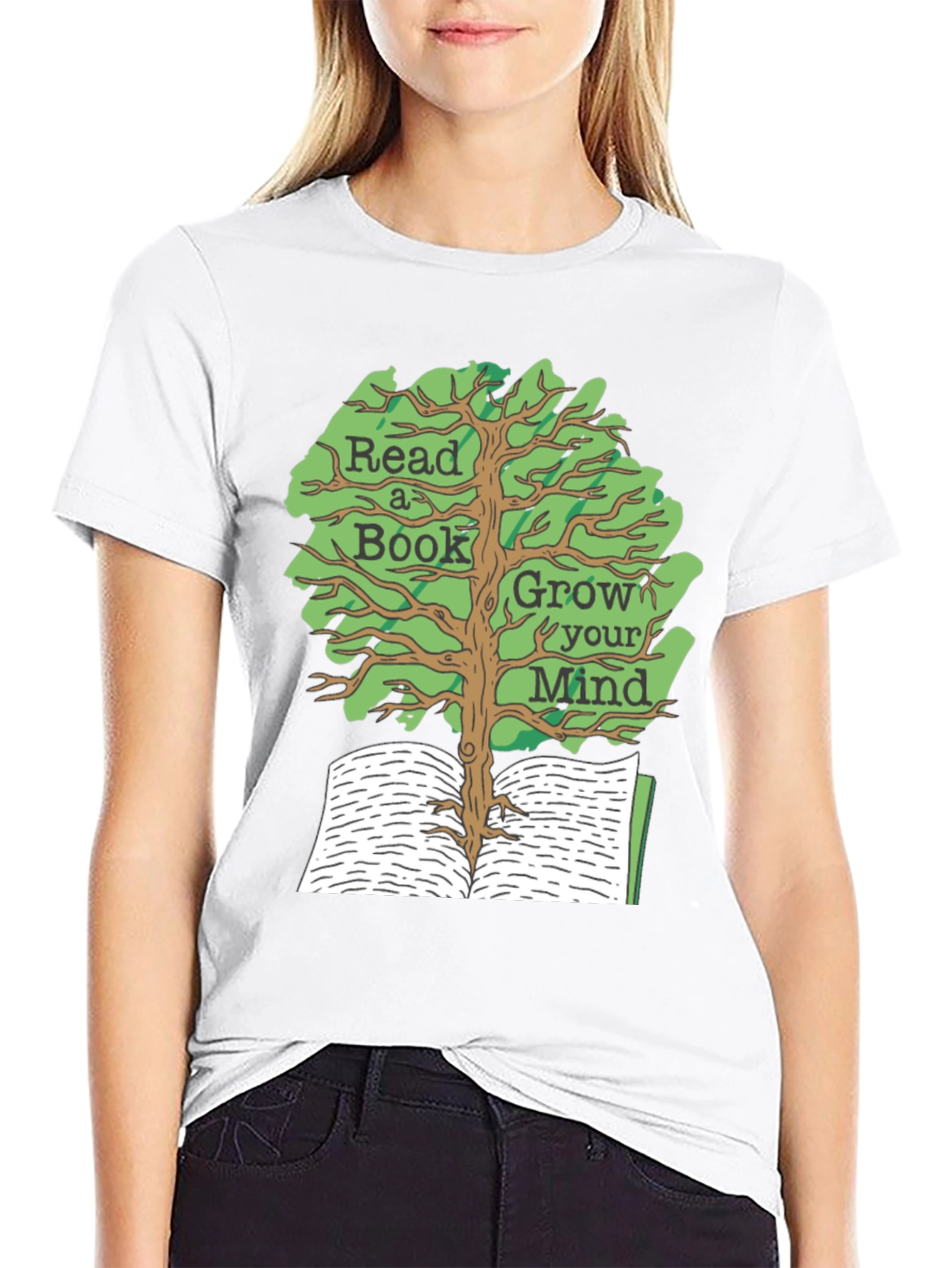 Read A Book Grow Your Mind Graphic Tee