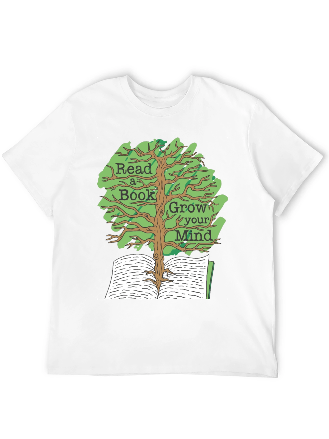 Read A Book Grow Your Mind Graphic Tee
