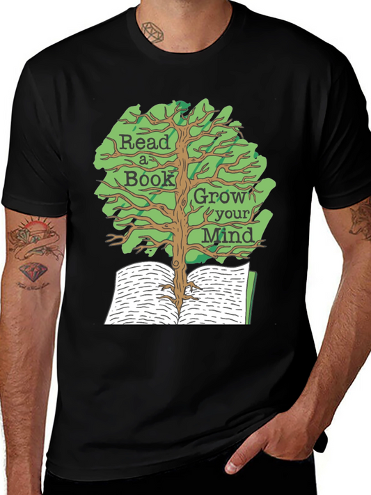 Read A Book Grow Your Mind Graphic Tee