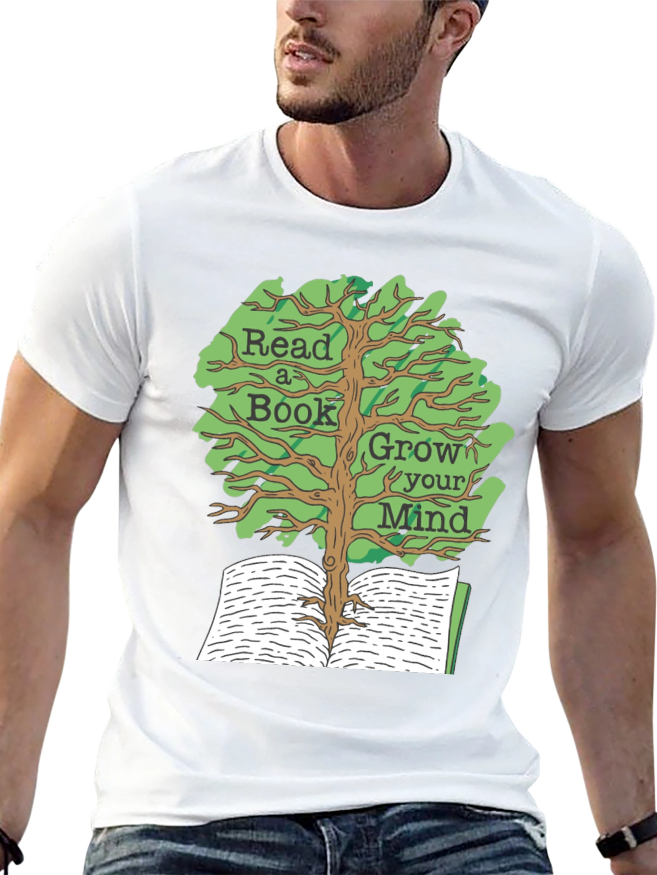 Read A Book Grow Your Mind Graphic Tee